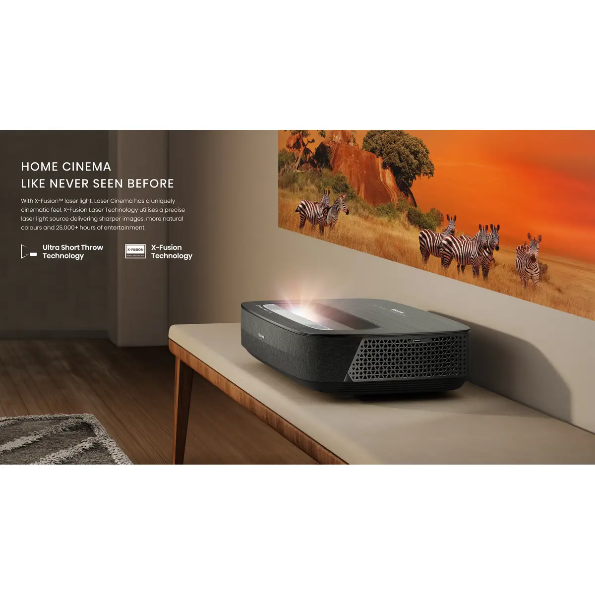 Laser TV PL2 80-150 3840x2160 4K UHD e-Shift 2.700 ANSI-Lumen