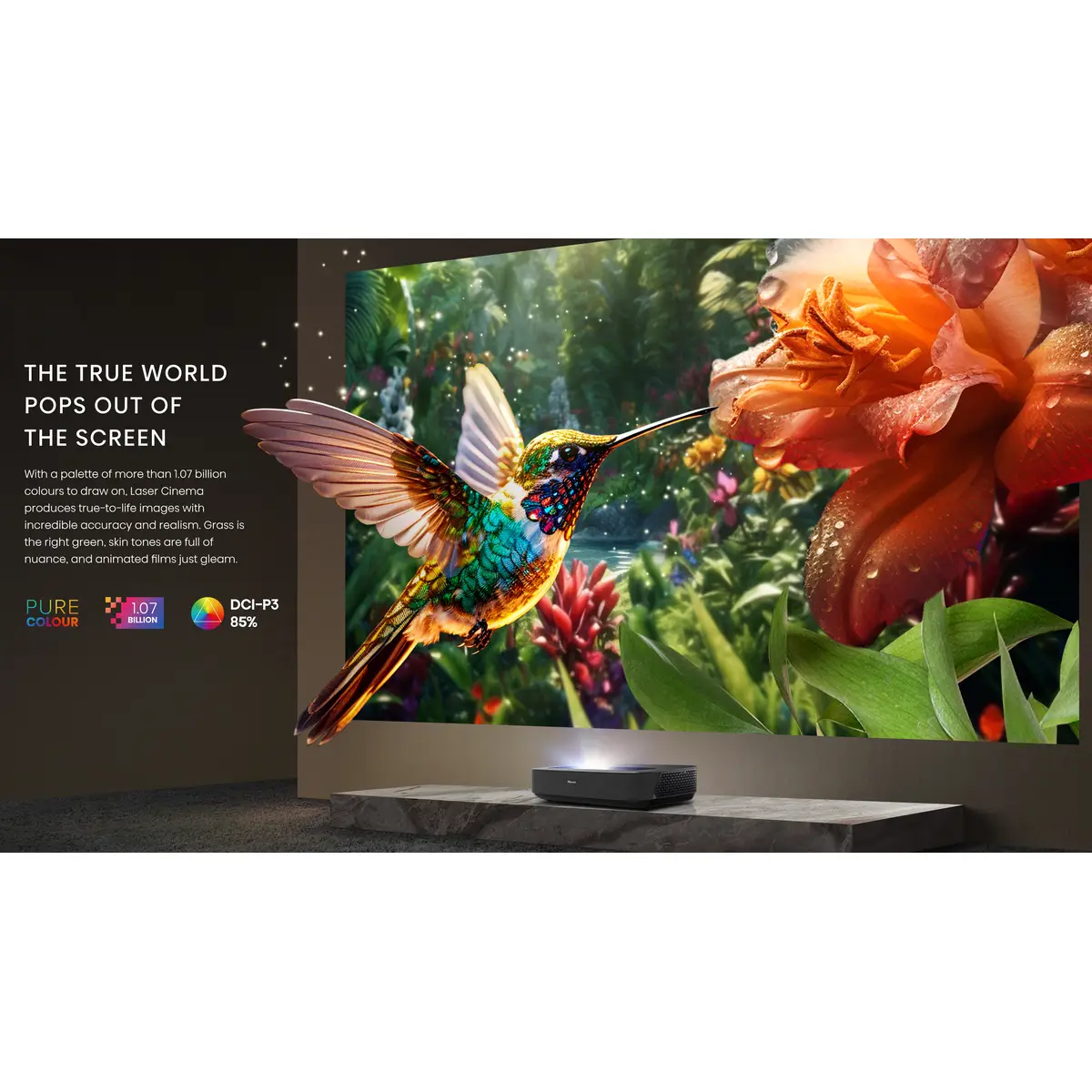 Laser TV PL2 80-150 3840x2160 4K UHD e-Shift 2.700 ANSI-Lumen
