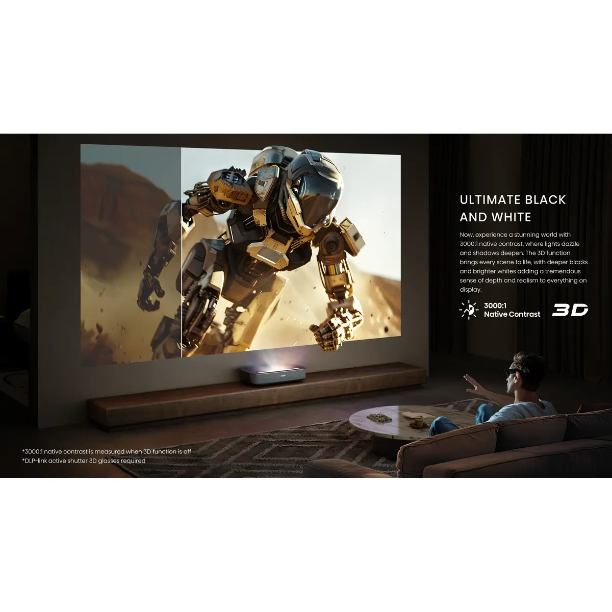Laser TV PL2 80-150 3840x2160 4K UHD e-Shift 2.700 ANSI-Lumen