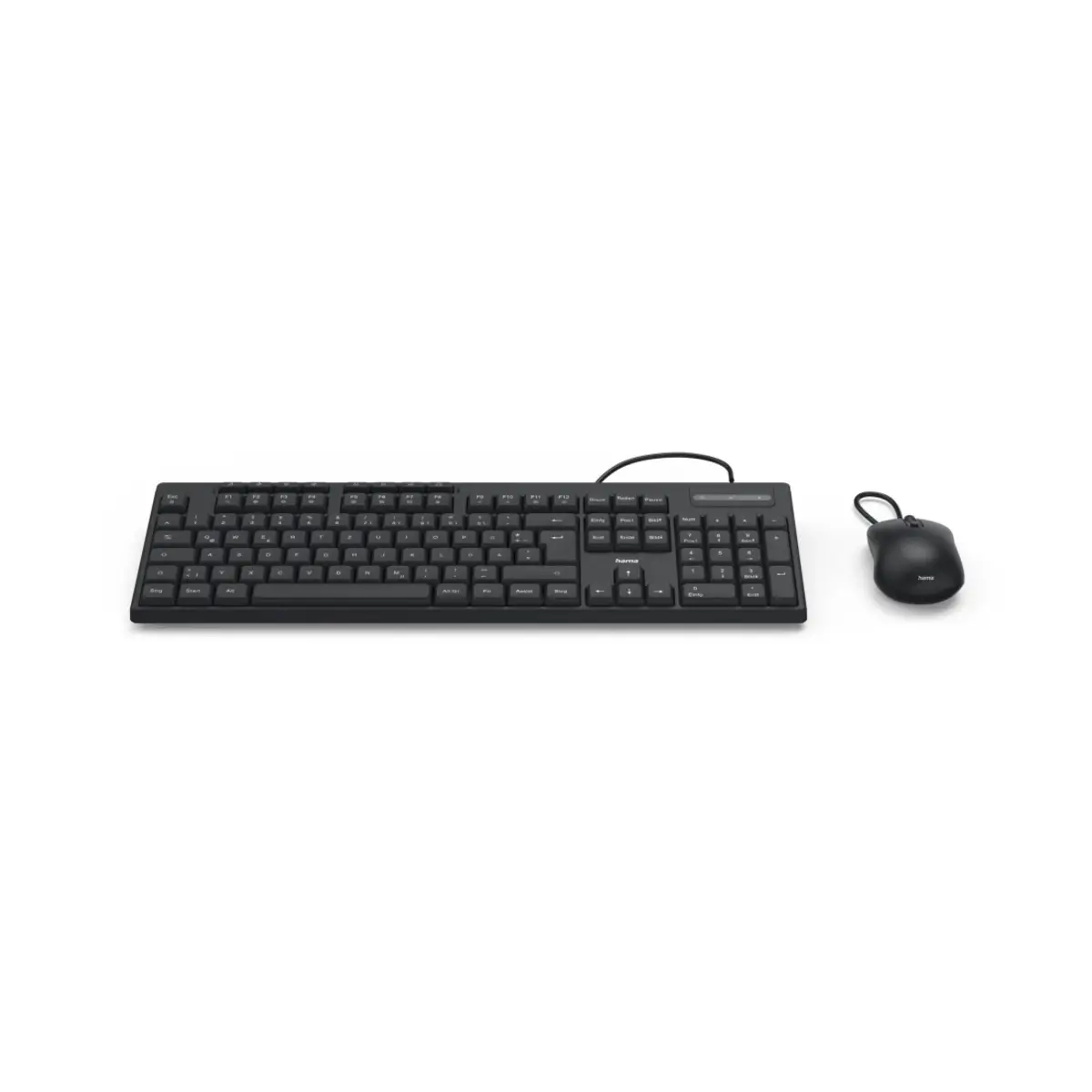USB-Tastatur-Maus-Set CKM-200, kabelgebunden, Media-Tasten, SW, QWERTZ DE