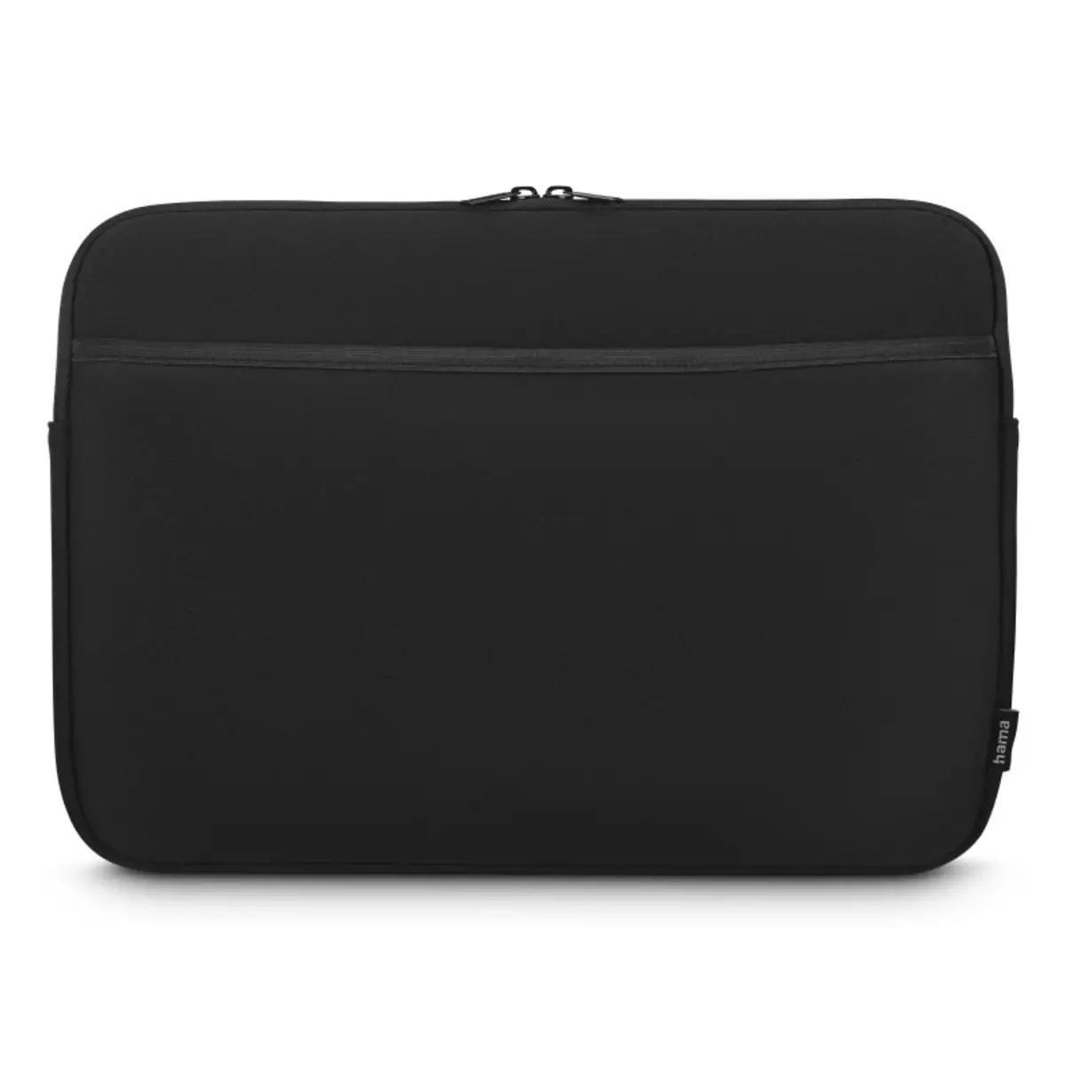 Laptop-Sleeve Neoprene mit Vorderfach, 36 - 40 cm (14,1-15,6), Schwarz