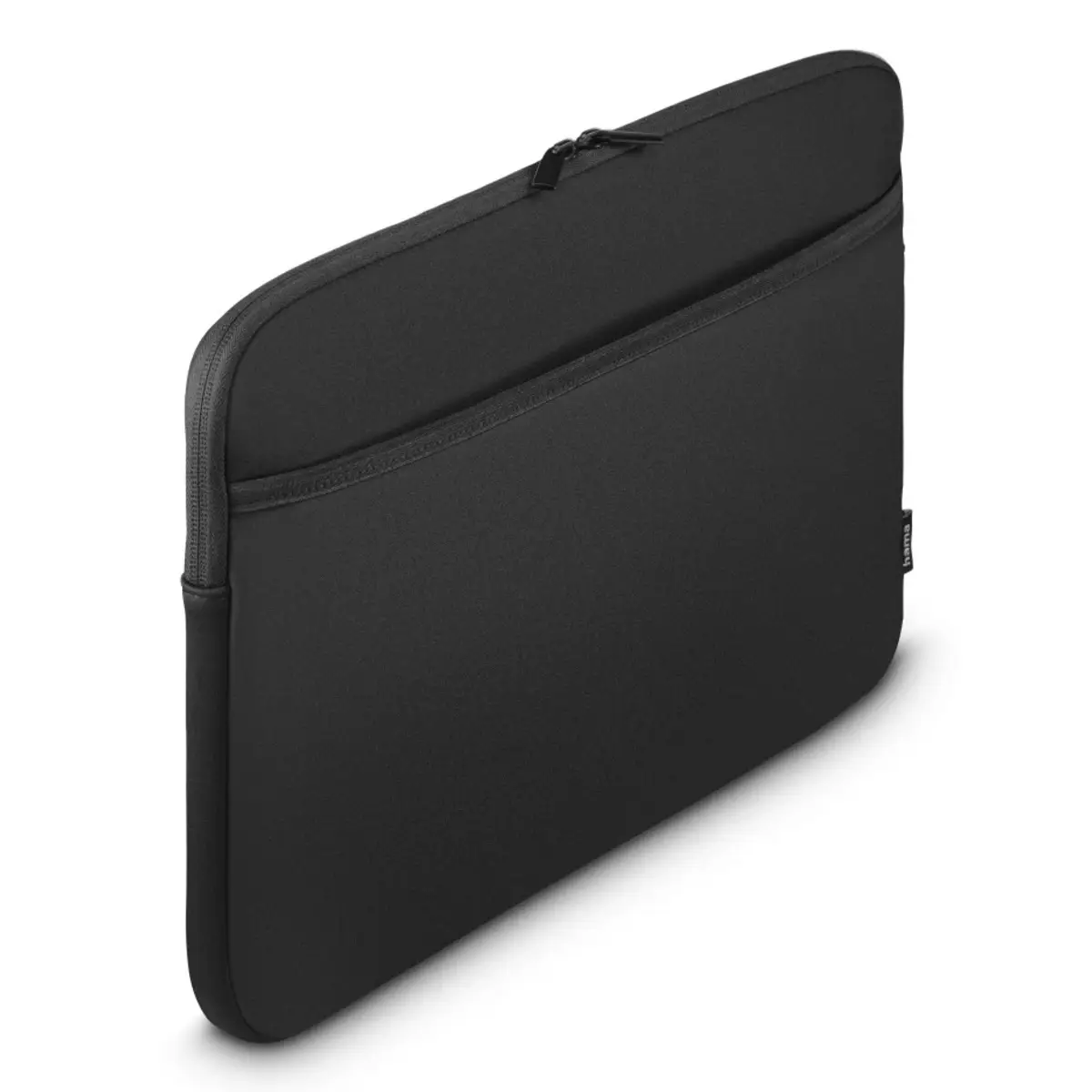 Laptop-Sleeve Neoprene mit Vorderfach, 36 - 40 cm (14,1-15,6), Schwarz
