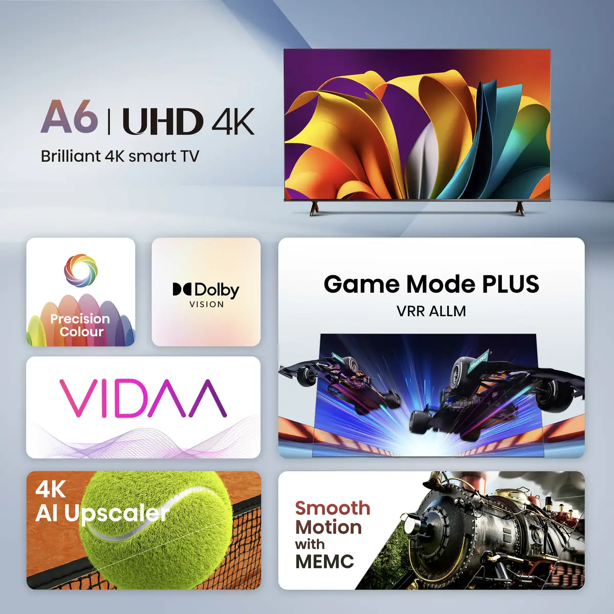 Smart-TV 75A6N 190,5 cm 75" 3840x2160 4K UHD 16:09 350cd/m² 8ms Schwarz