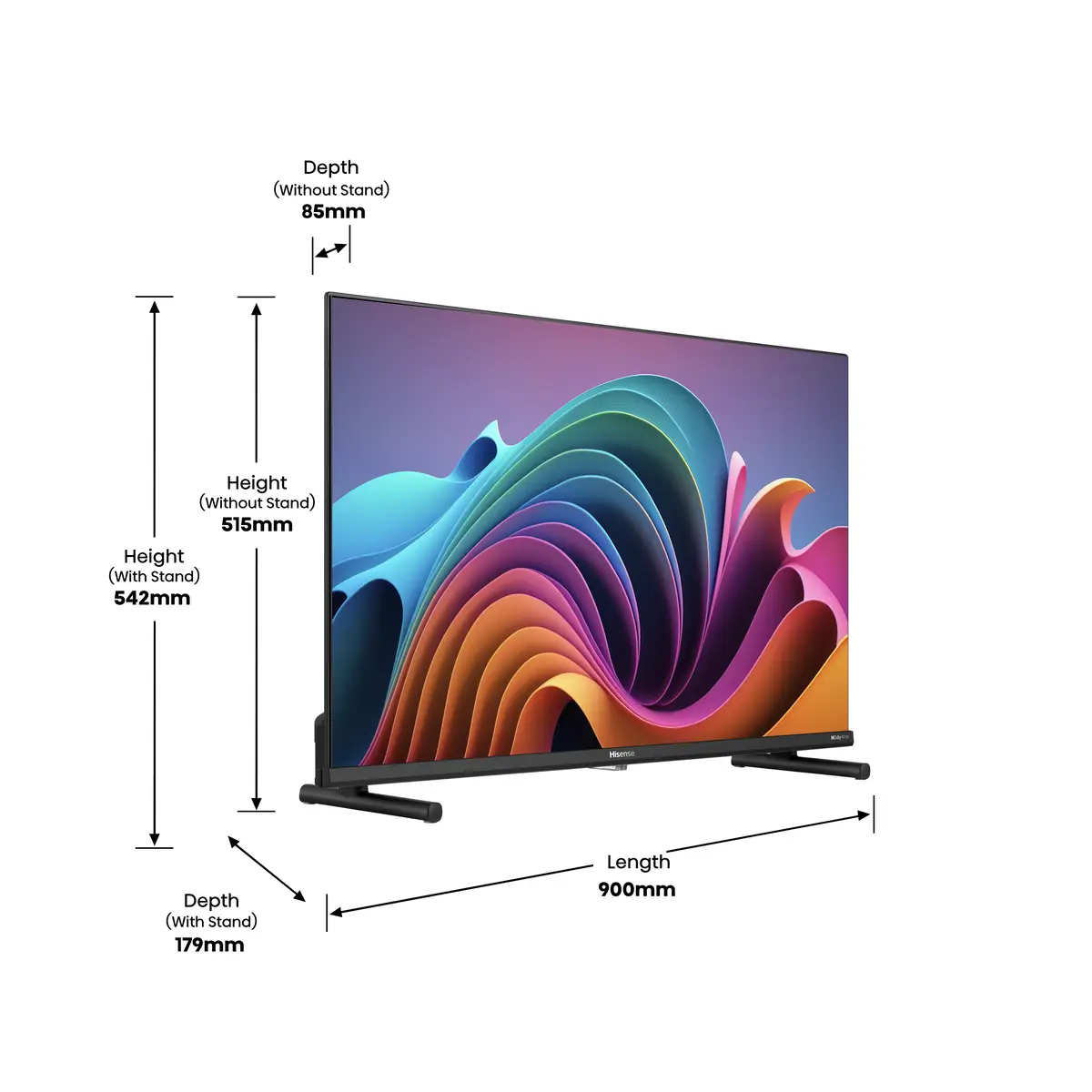 Smart-TV 40A5NQ100 cm 40" 1920x10804K UHD 16:09 230 cd/m² 20ms Schwarz