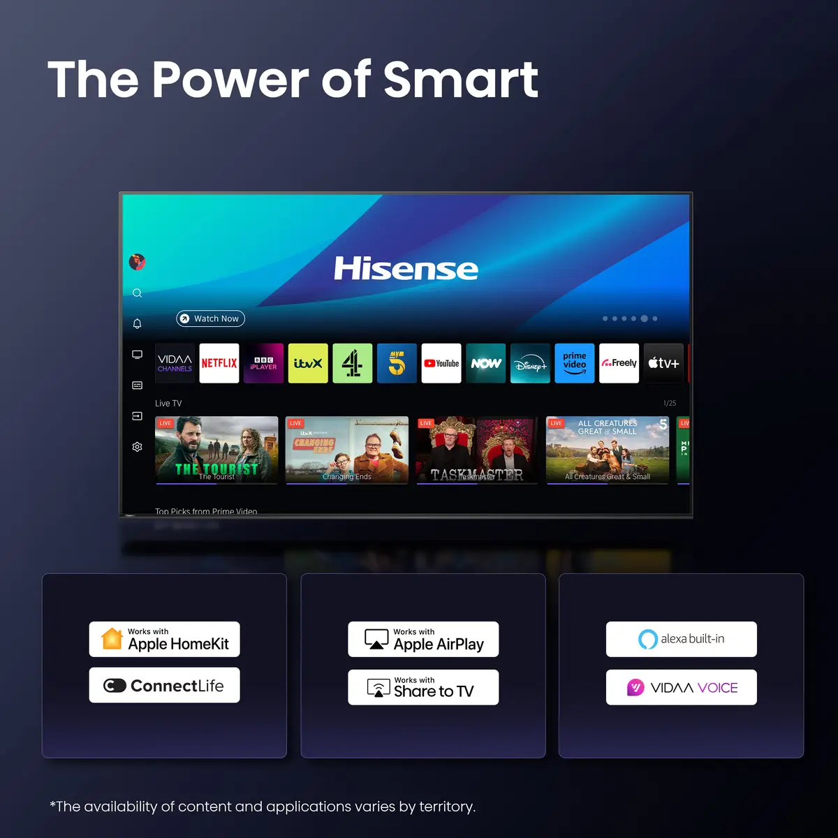 Mini Smart-TV 85U7Q215 cm 85" 3840x21604K UHD 144Hz HDR10+ Dolby Atmos DTS Virtual X-Decodierung VIDAA Smart OS Serie:U7Q
