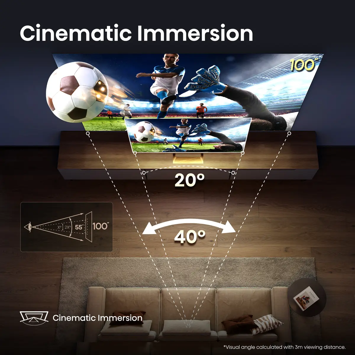 Mini Smart-TV 100U7Q253 cm 100" 3840x21604K UHD 165Hz HDR10+ Dolby Atmos DTS Virtual X-Decodierung VIDAA Smart OS Serie:U7Q