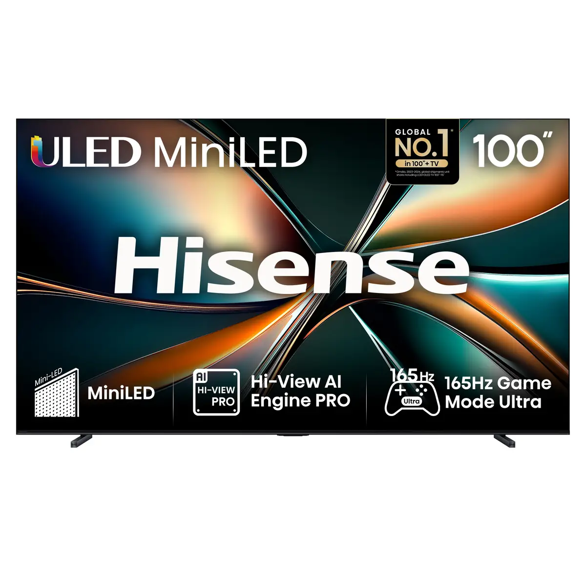Mini Smart-TV 100U7Q253 cm 100" 3840x21604K UHD 165Hz HDR10+ Dolby Atmos DTS Virtual X-Decodierung VIDAA Smart OS Serie:U7Q