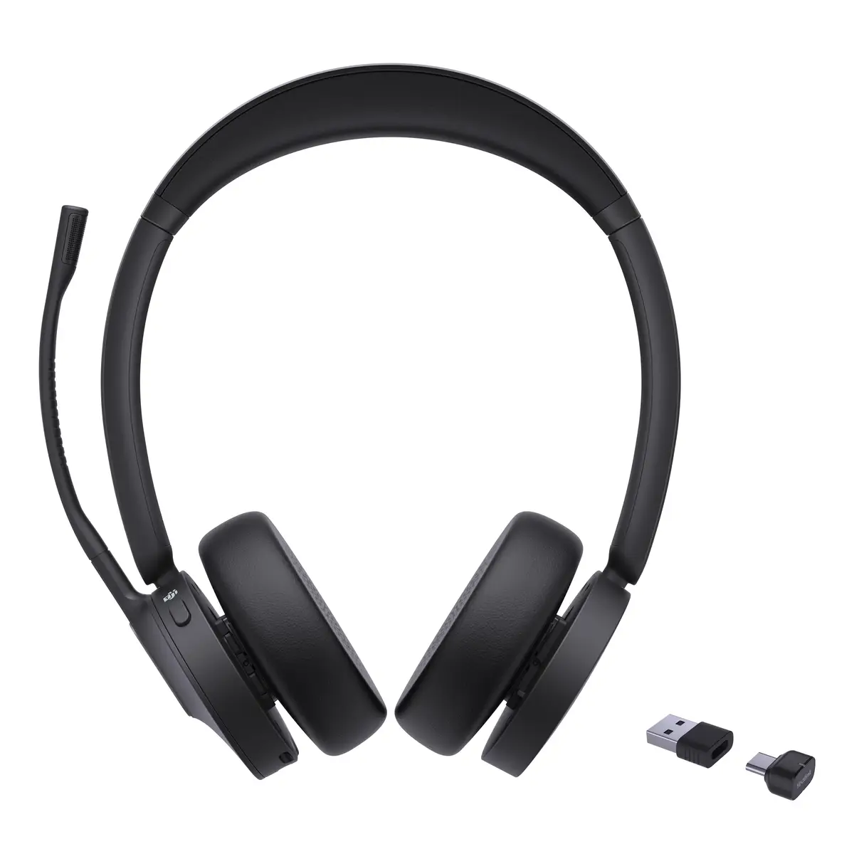 BH70 Dual Headset On-Ear Bluetooth kabellos Adapter USB-C via Bluetooth Schwarz Zertifiziert für Microsoft Teams
