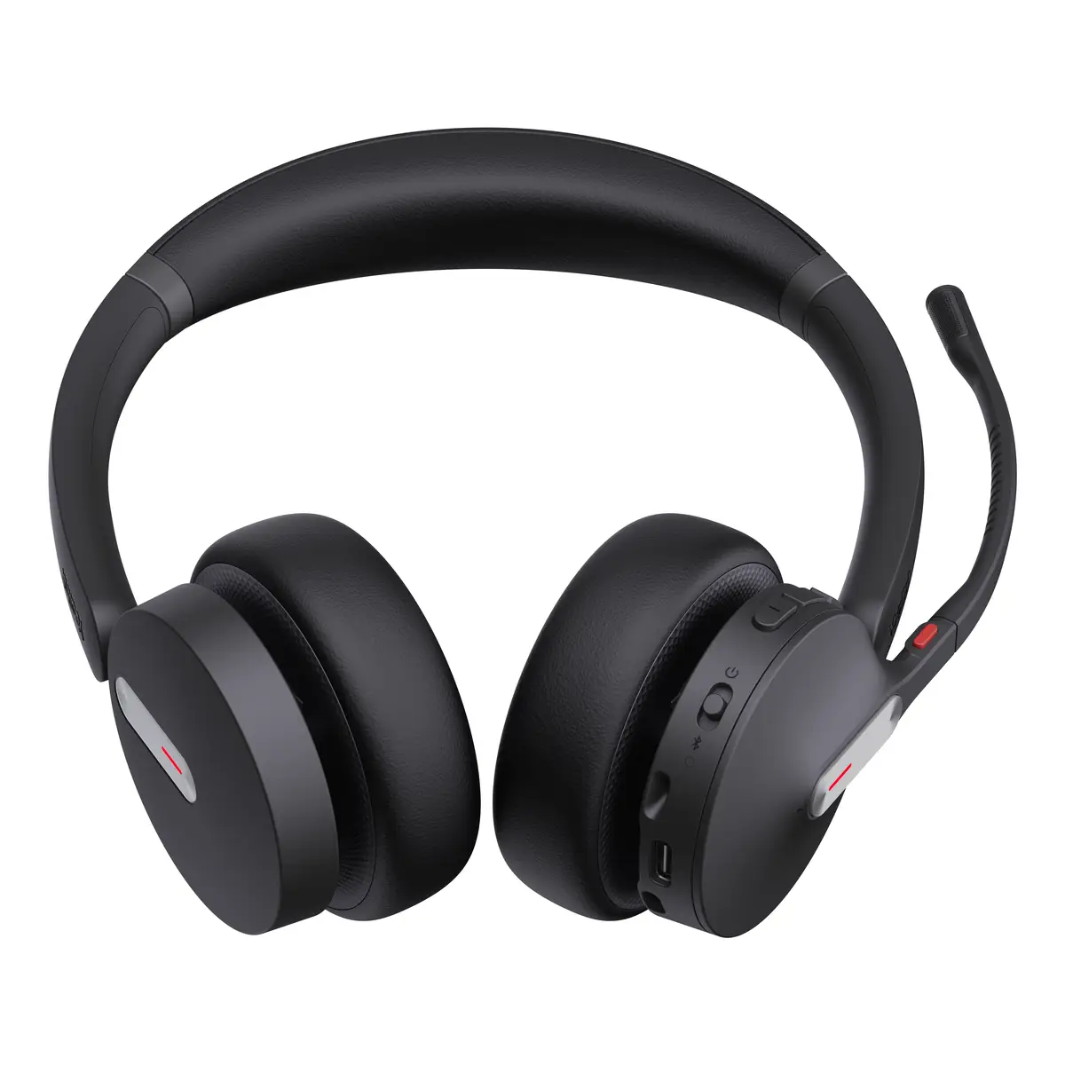 BH70 Dual Headset On-Ear Bluetooth kabellos Adapter USB-C via Bluetooth Schwarz Zertifiziert für Microsoft Teams