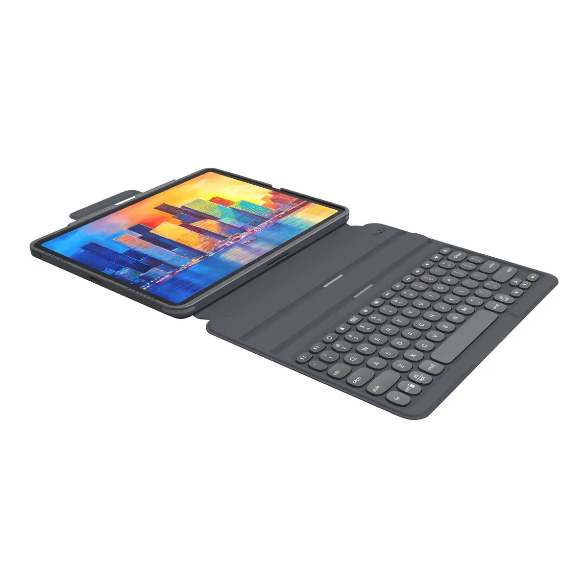 Pro Keys Tastatur und Foliohülle für iPad Pro 11" (1./2./3. Gen.) Deutsch Schwarz/Grau