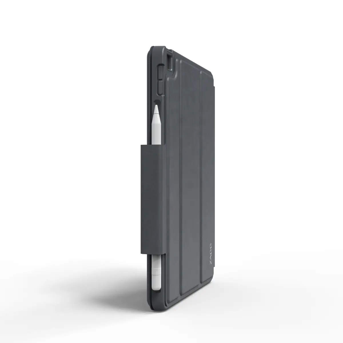 Pro Keys Tastatur und Foliohülle für iPad 10,2" (7./8. Gen.) Deutsch Schwarz/Grau