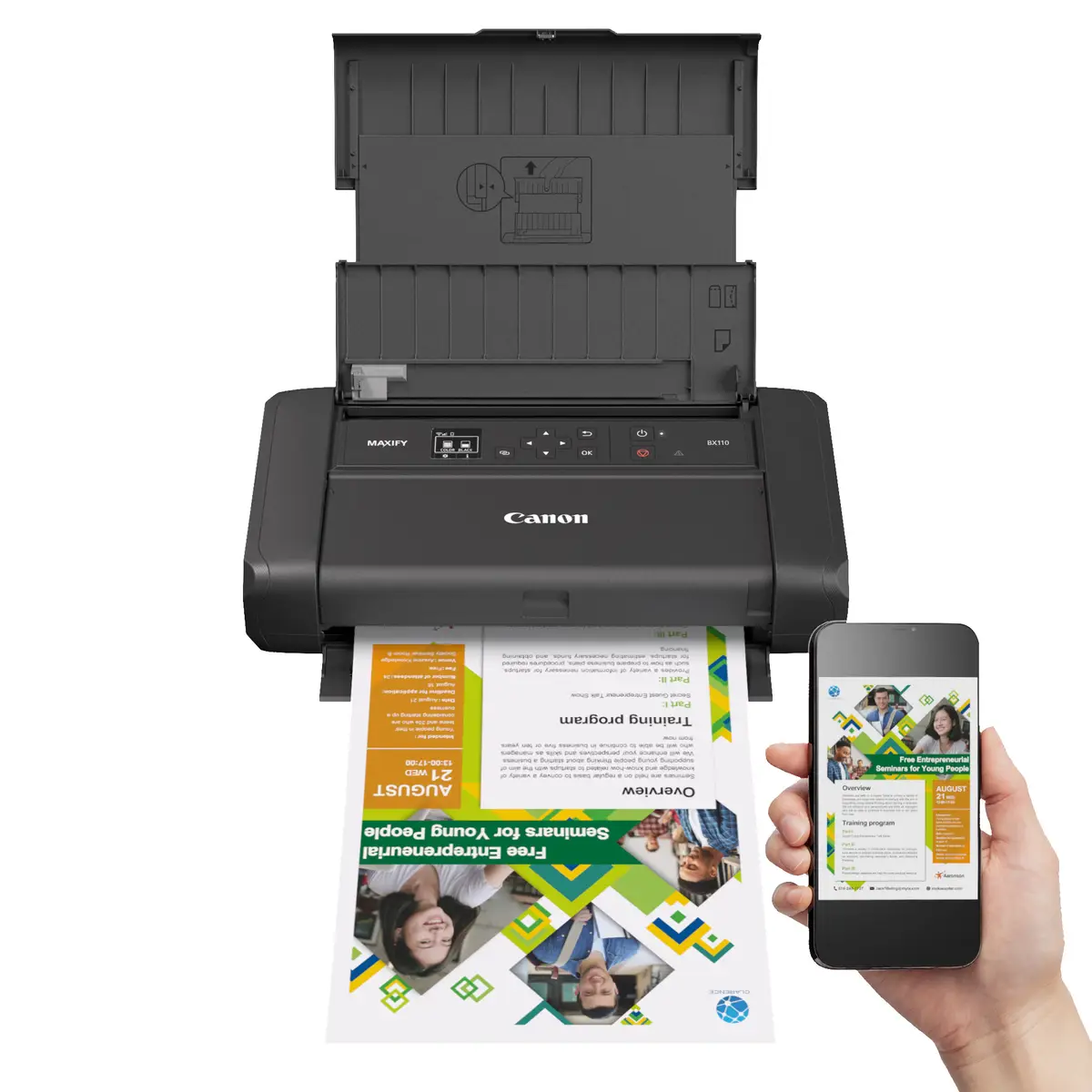 MAXIFY BX110 mit Akku, mobiler Tintenstrahldrucker