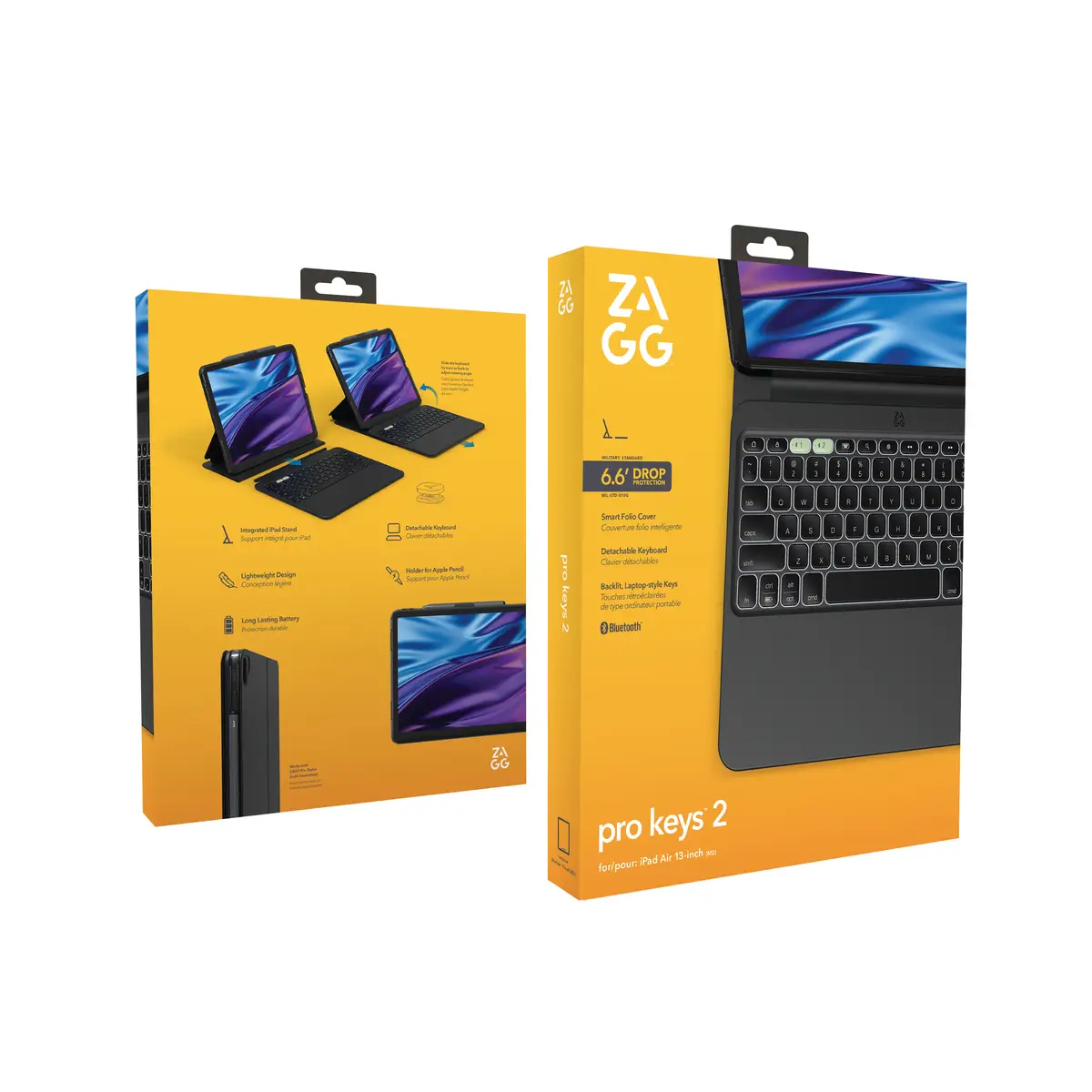 KB Pro Keys 2 Apple iPad Air 13 (M2/M3) Schwarz (Deutsch)