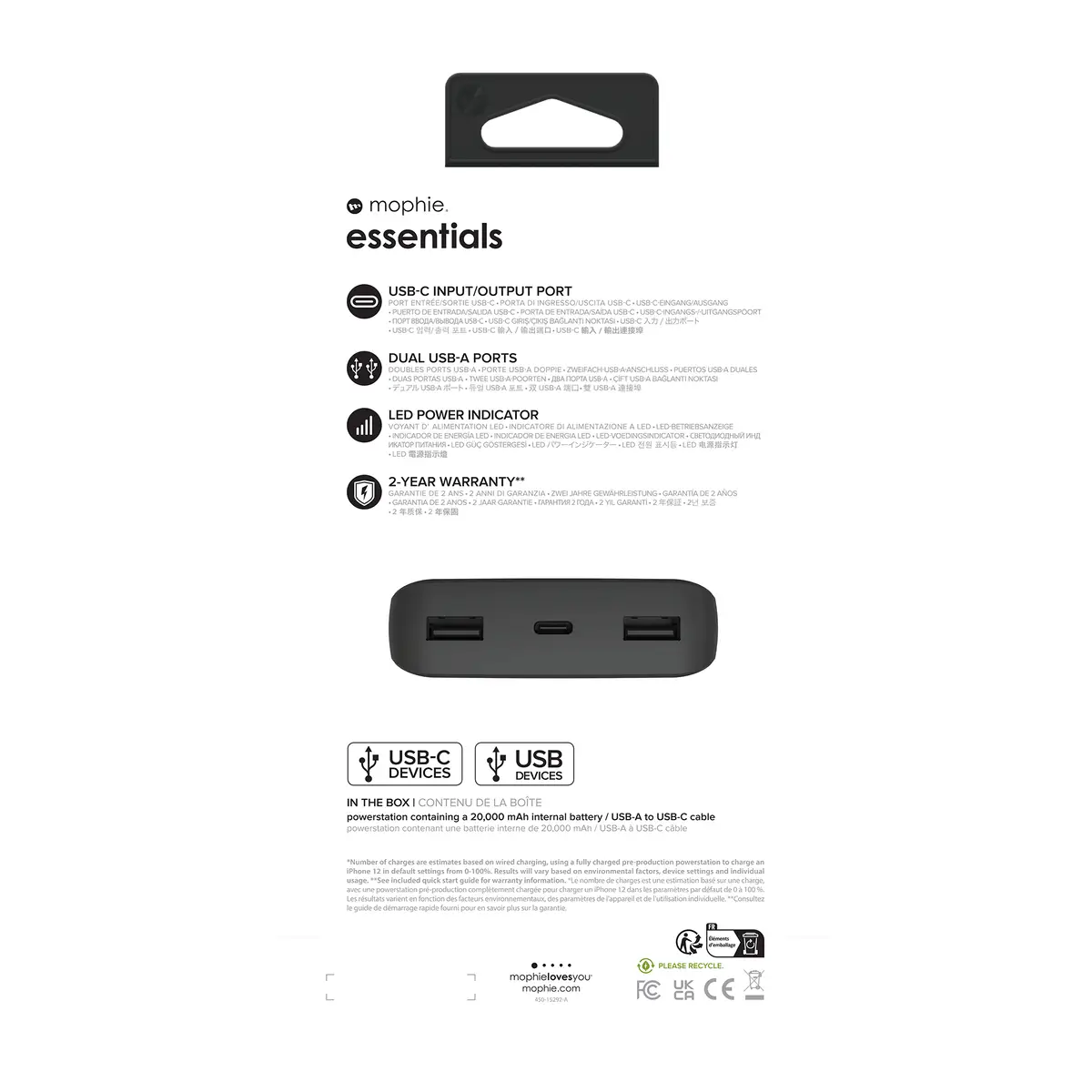 -Essentials-Universal Battery-Powerstation-20K-Black