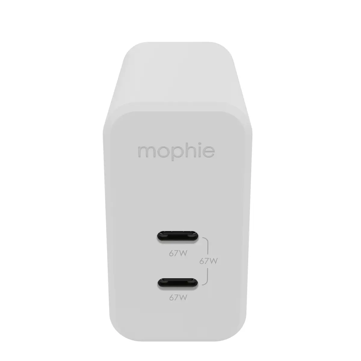 -Wall Adapter-USB-C-PD-DUAL-67W-GAN-White-EU (2xUSBC)