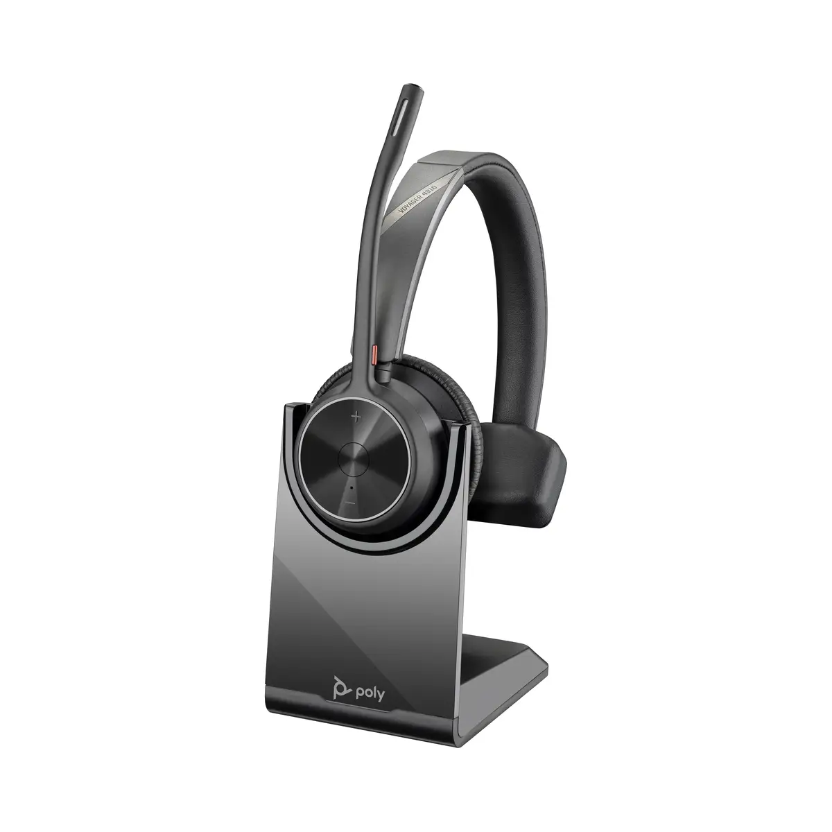 POLY Voyager 4310 UC Kopfhörer Kabellos Kopfband Büro/Callcenter USB Typ-A Bluetooth Ladestation Schwarz