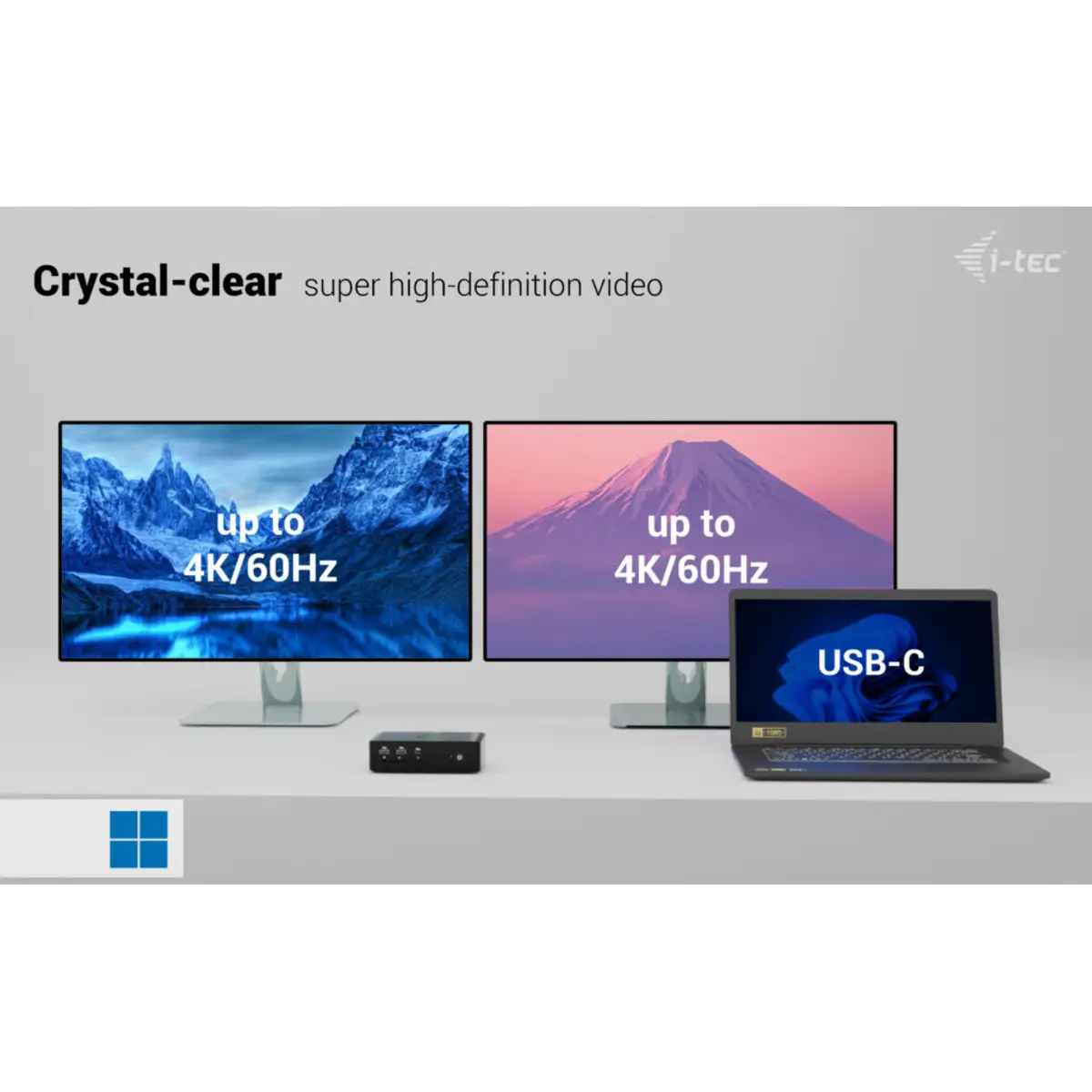 i-tec Thunderbolt5 Quattro Display Docking Station, 5x USB, 2.5 GLAN + Power Delivery 140W