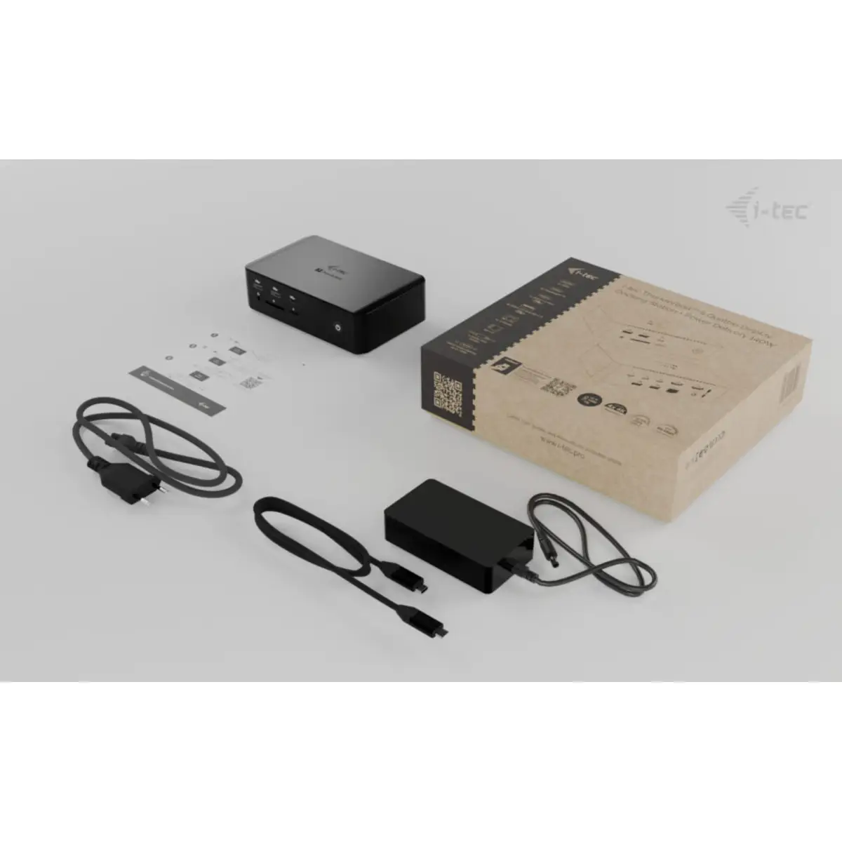 i-tec Thunderbolt5 Quattro Display Docking Station, 5x USB, 2.5 GLAN + Power Delivery 140W