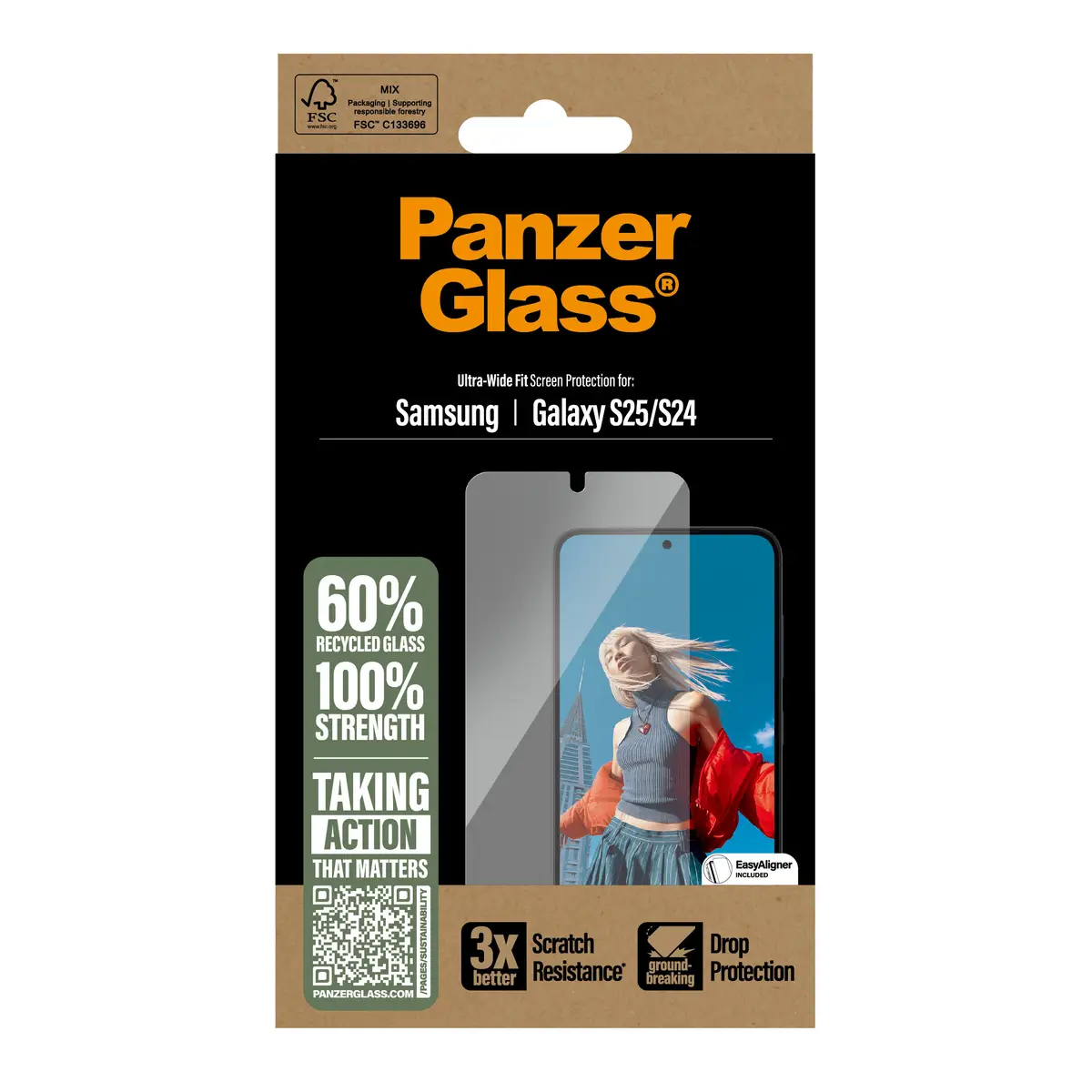 Displayschutz Samsung Galaxy S25, S24 Ultra-Wide Fit