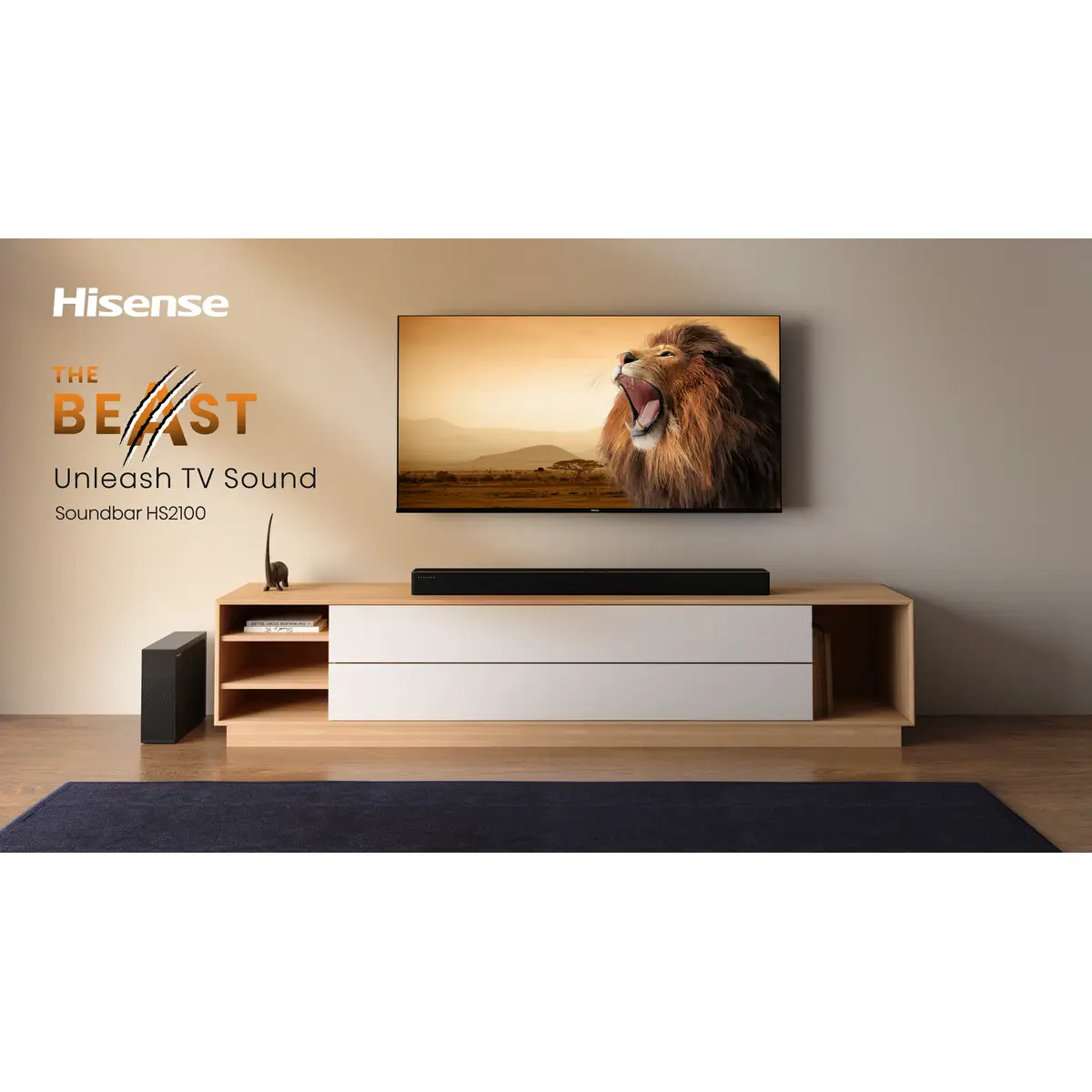 HS2100 Soundbar-Lautsprecher Schwarz 2.1 Kanäle 240 W
