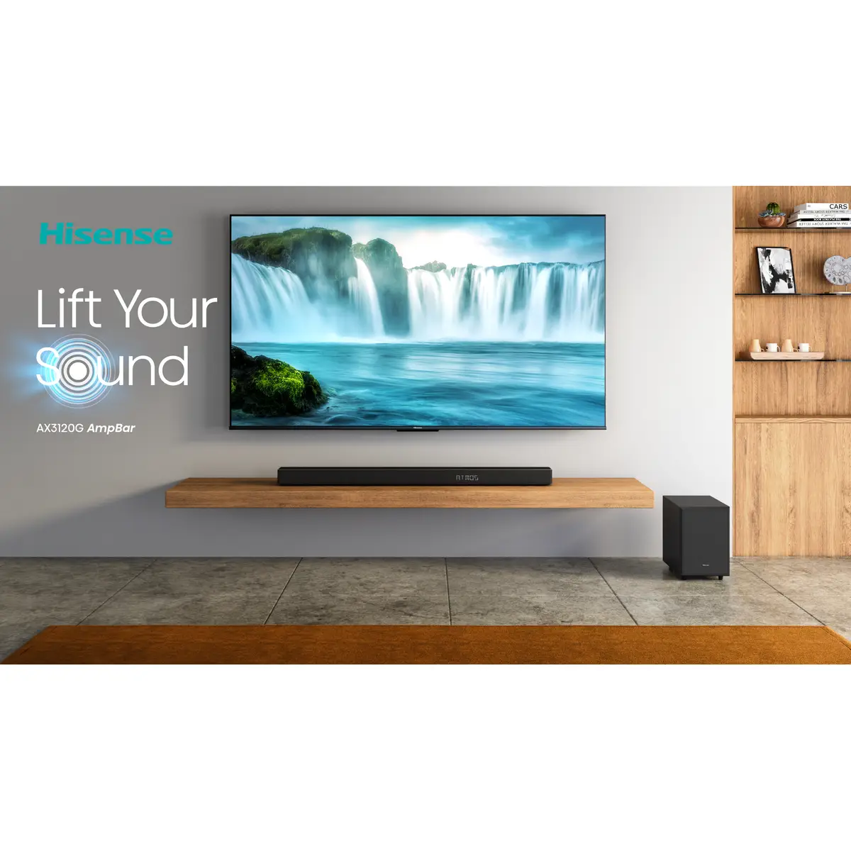 AX3120G Soundbar-Lautsprecher Schwarz 3.1.2 Kanäle 360 W