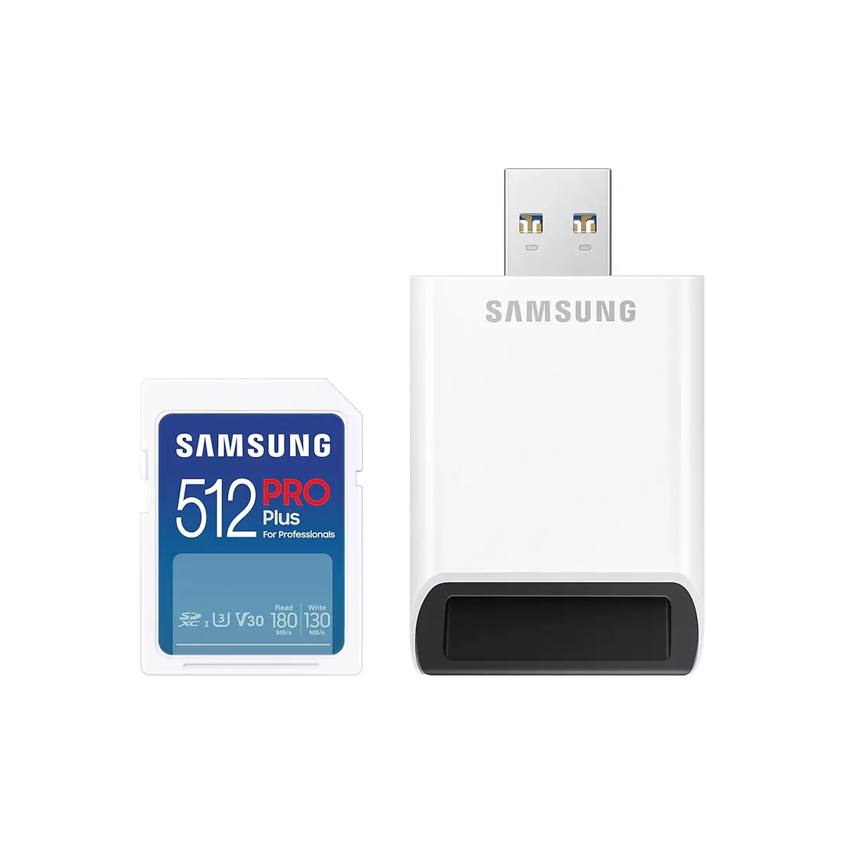 PRO Plus MB-SD512SB/WW, 512 GB, SDXC, UHS-I, 180 MB/s, 130 MB/s, Class 3 (U3)
