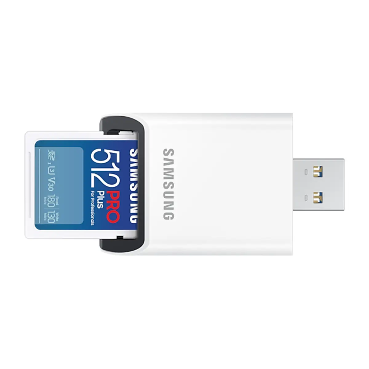 PRO Plus MB-SD512SB/WW, 512 GB, SDXC, UHS-I, 180 MB/s, 130 MB/s, Class 3 (U3)
