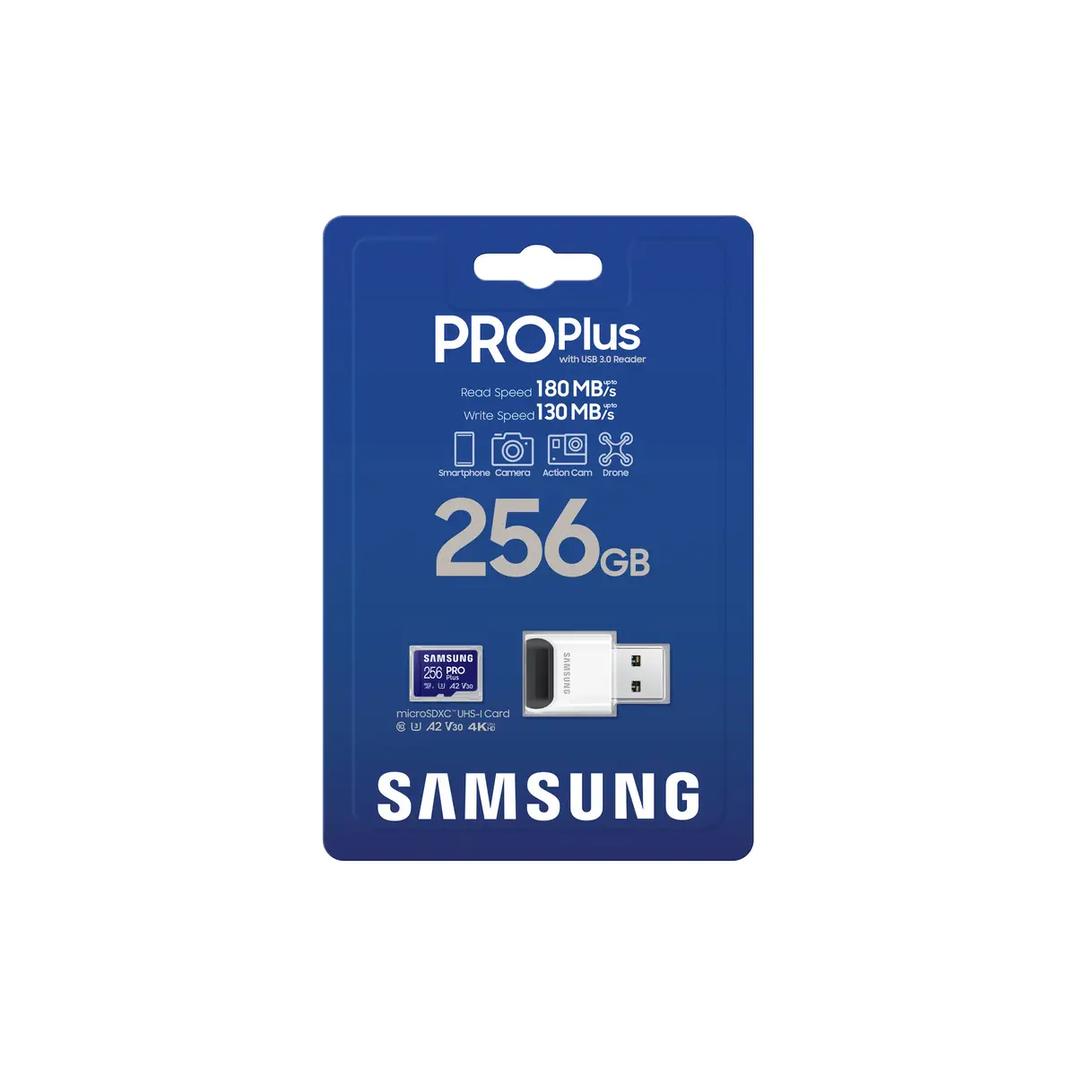 MB-MD256S, 256 GB, MicroSDXC, Klasse 10, UHS-I, 180 MB/s, 130 MB/s