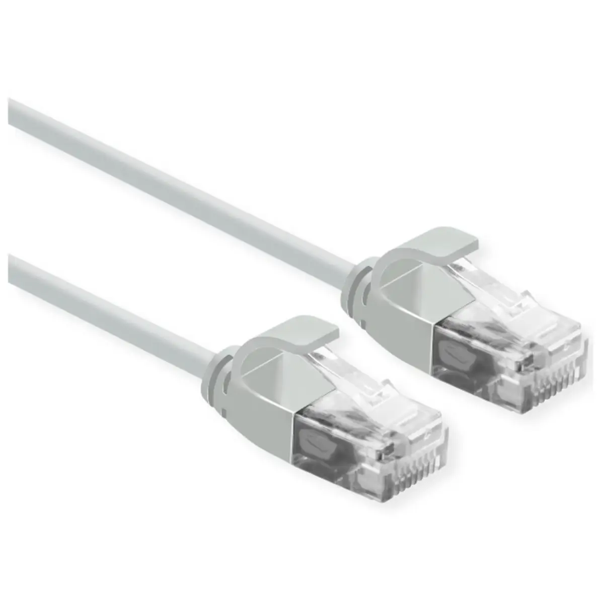 Patch-Kabel RJ-45 (M) zu RJ-45 (M) 3 m UTP CAT 6a halogenfrei geformt Grau
