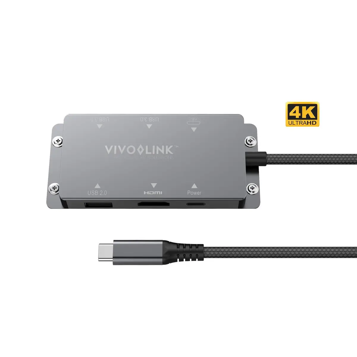 VLUSBCHUB USB-Grafikadapter 3.2 Gen1 (3.1 Gen1) USB Typ-C HDMI-Ausgang DisplayPorts ausgang 3840x2160 Pixel