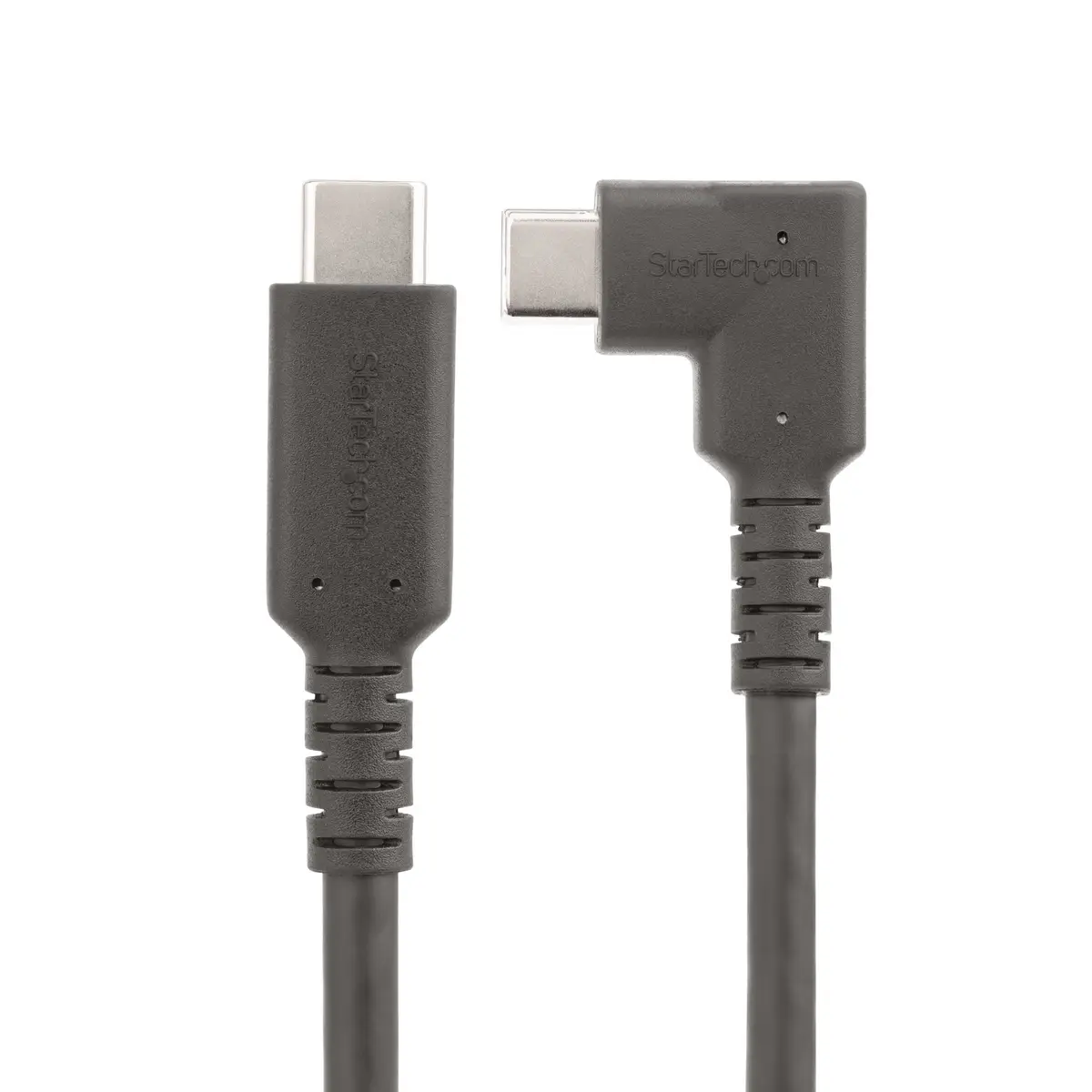 StarTech 50cm USB-C Kabel, Rechtwinklig, USB 10Gbps, 100W (5A) PD, 8K 60Hz4K 144Hz DP Alt-Modus, Robust, Thunderbolt-kompatibel