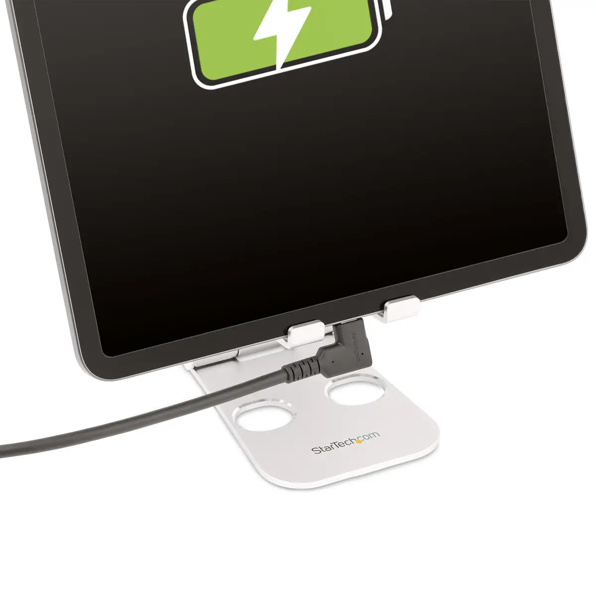StarTech 50cm USB-C Kabel, Rechtwinklig, USB 10Gbps, 100W (5A) PD, 8K 60Hz4K 144Hz DP Alt-Modus, Robust, Thunderbolt-kompatibel