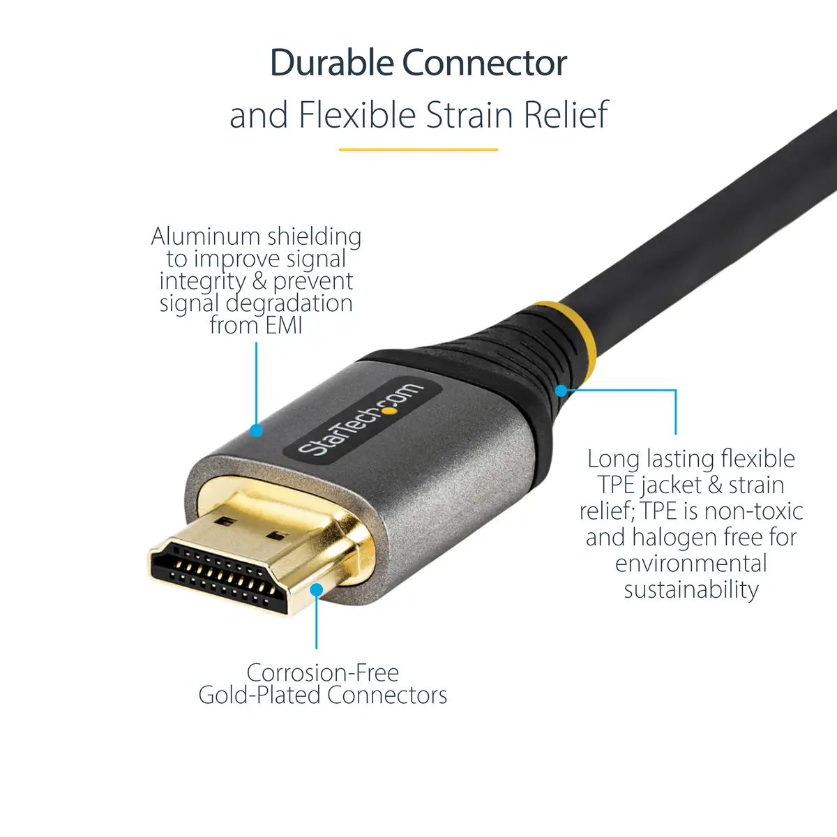 StarTech 4 m 8K HDMI 2.1 Kabel, Zertifiziertes HDMI 2.1 Kabel 48Gbps, 8K 60Hz/4K 120Hz HDR10+ eARC, UHD 8K HDMI Kabel, Monitor/TV