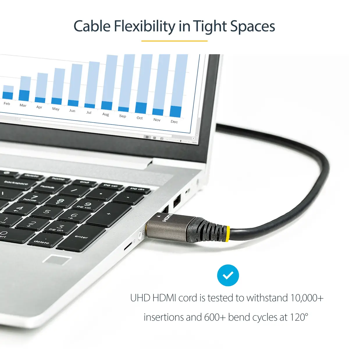 StarTech 4 m 8K HDMI 2.1 Kabel, Zertifiziertes HDMI 2.1 Kabel 48Gbps, 8K 60Hz/4K 120Hz HDR10+ eARC, UHD 8K HDMI Kabel, Monitor/TV