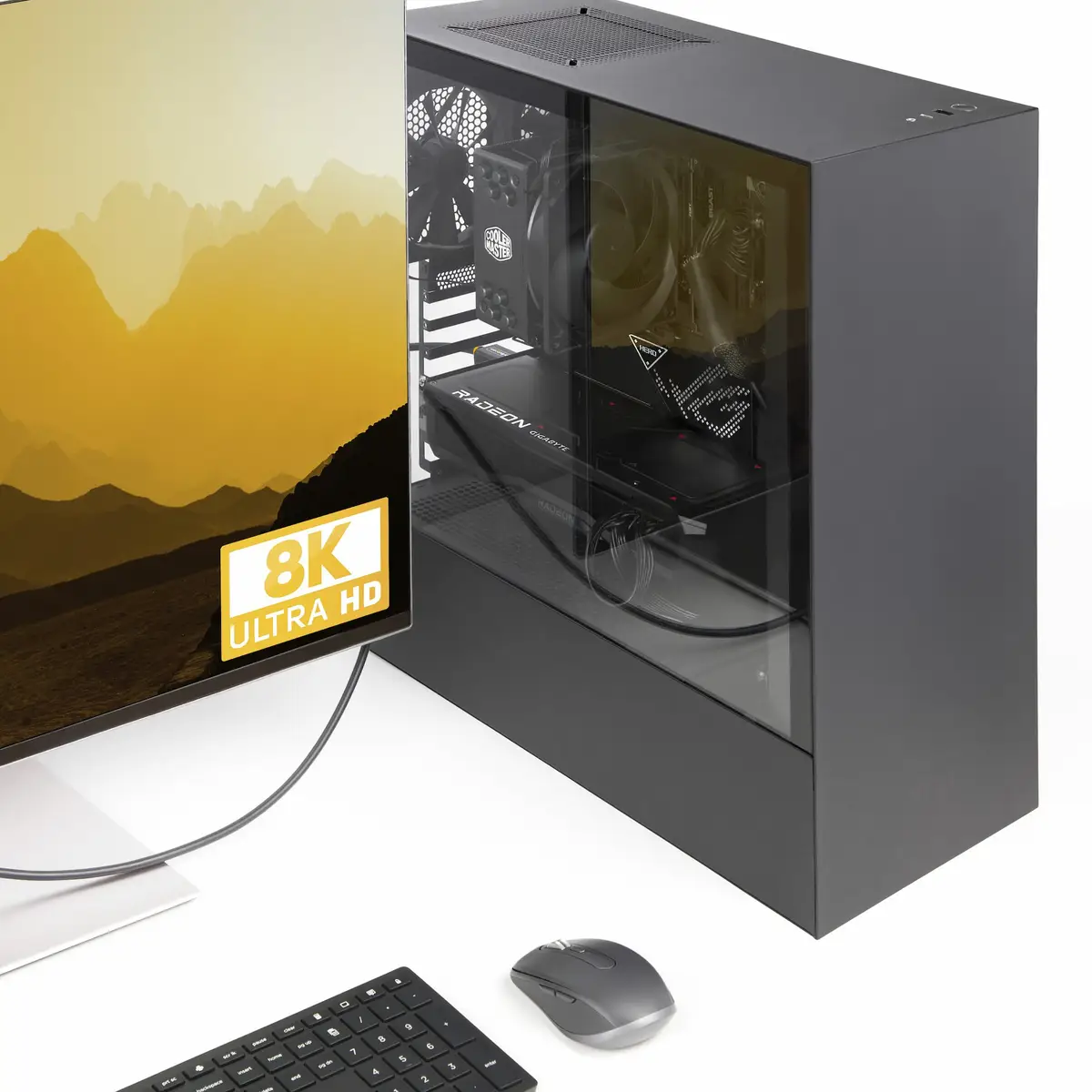 StarTech 1m DisplayPort 2.1 Kabel, VESA-zertifiziert DP80 DisplayPort Kabel, UHBR20/HDR/DSC 1.2a/HDCP 2.2, 16K/8K 60Hz, DP Kabel