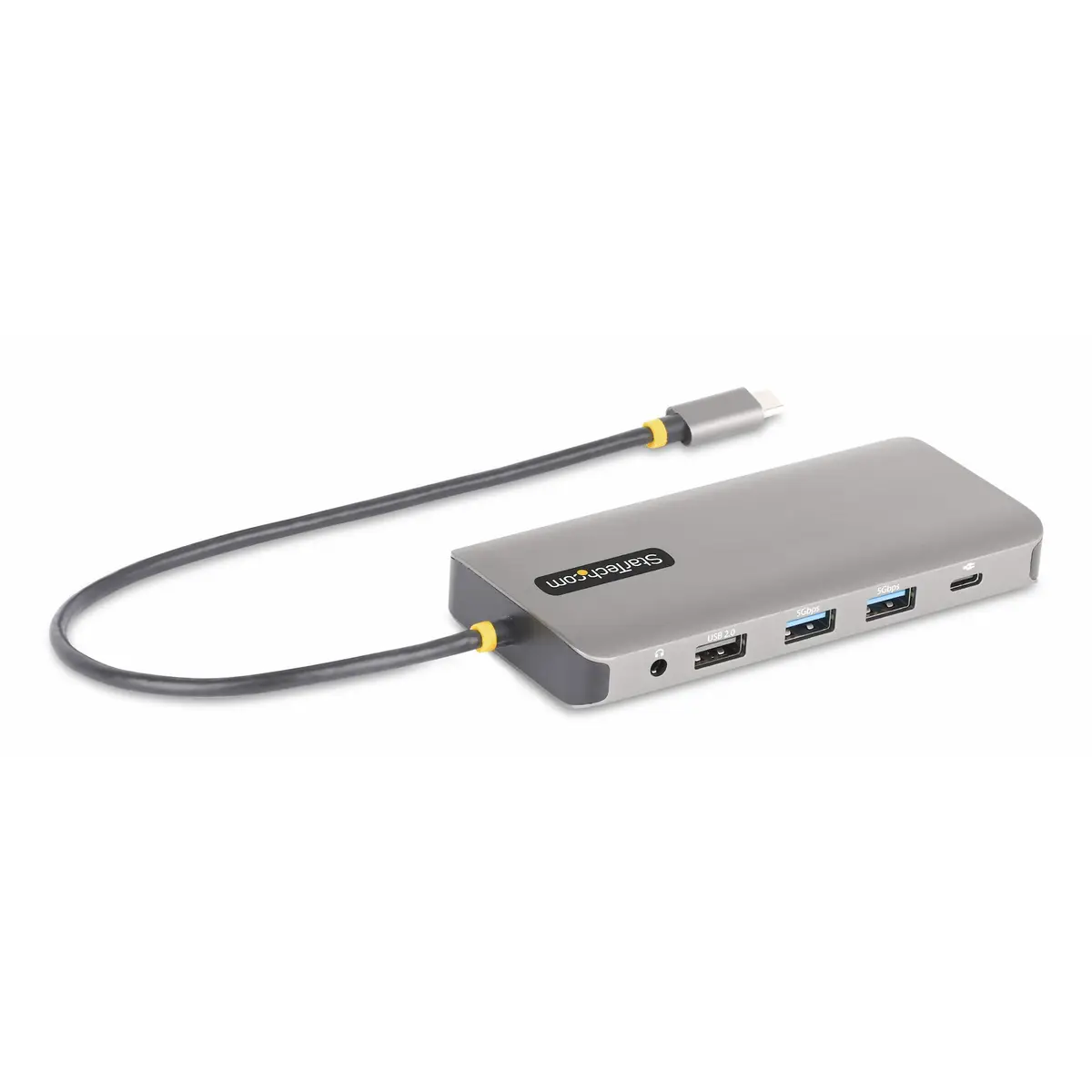 StarTech Drei Monitor USB-C Multiport Adapter, 2x 4K 60Hz + 4K 30Hz HDMI & DP, 4x USB-A Hub, 100W PD, GbE, Laptop Dockingstation