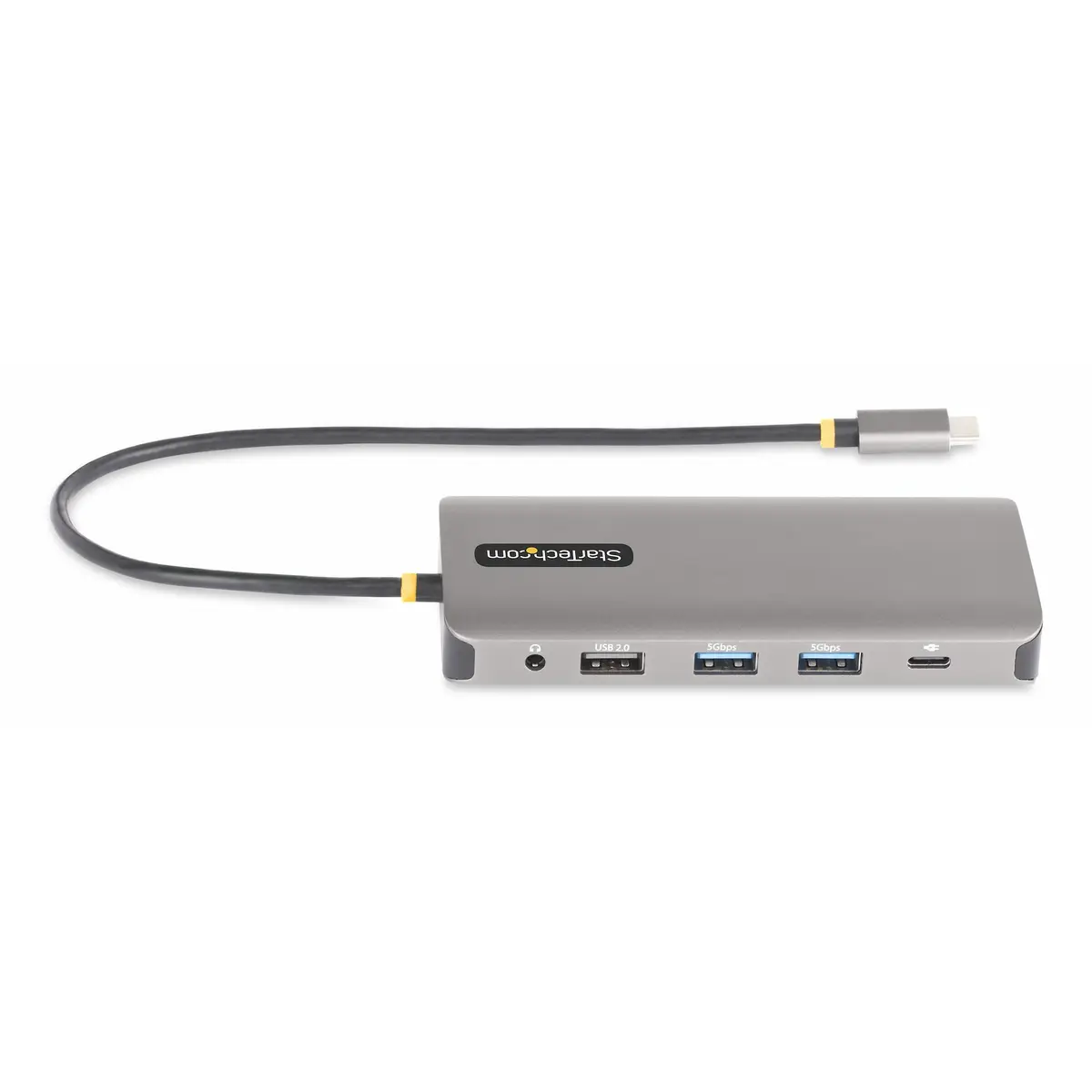 StarTech Drei Monitor USB-C Multiport Adapter, 2x 4K 60Hz + 4K 30Hz HDMI & DP, 4x USB-A Hub, 100W PD, GbE, Laptop Dockingstation