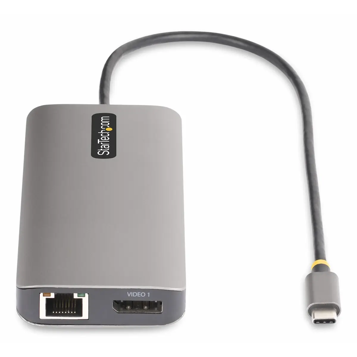 StarTech Drei Monitor USB-C Multiport Adapter, 2x 4K 60Hz + 4K 30Hz HDMI & DP, 4x USB-A Hub, 100W PD, GbE, Laptop Dockingstation