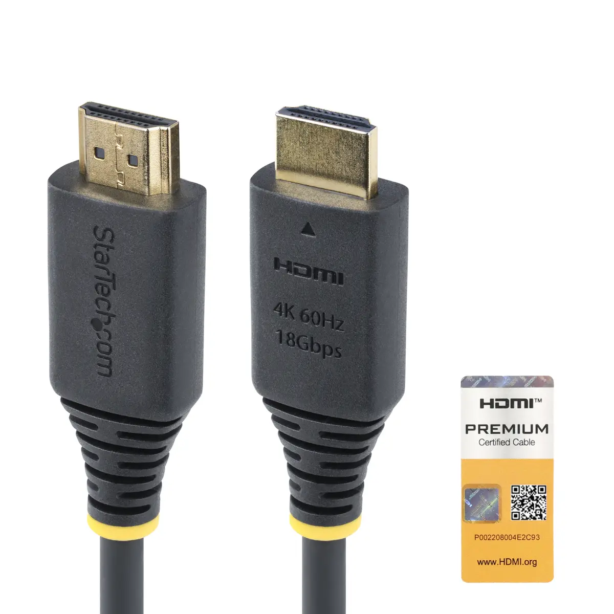 StarTech 3m Premium Zertifiziertes High Speed HDMI Kabel, 4K 60Hz/1440p 144Hz, 18Gbps, UHD HDMI 2.0 Arc Kabel für TV/Monitor/PC