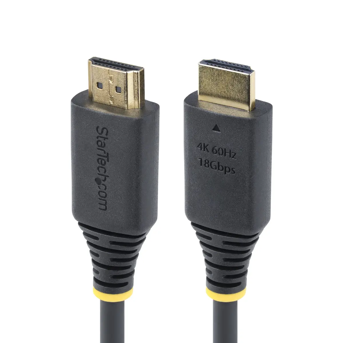 StarTech 30cm High Speed HDMI Kabel, 4K 60Hz/1440p 144Hz, 18Gbps, Kurzes UHD HDMI 2.0 Arc Kabel für TV/Monitor/PC/Laptop/Projektor