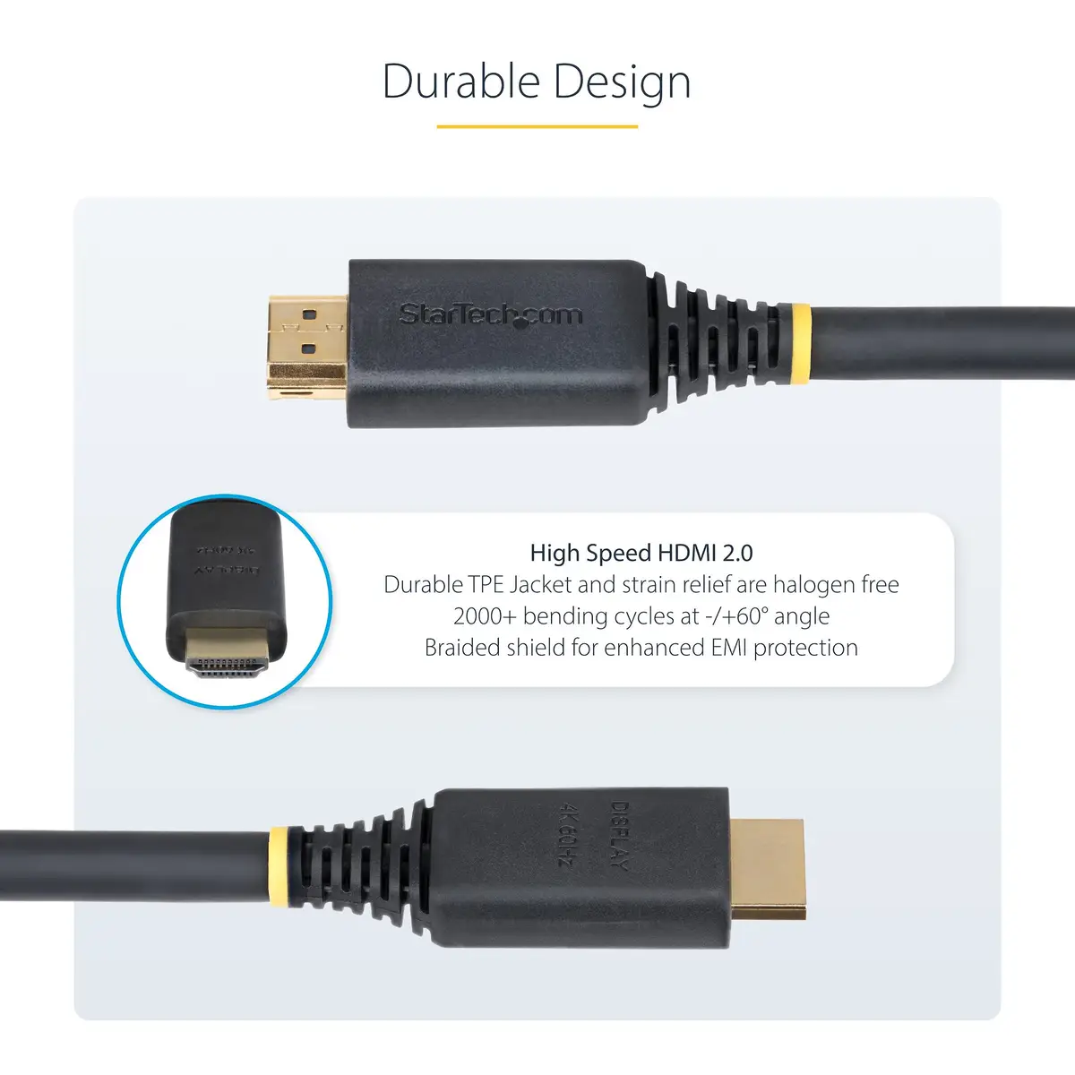 StarTech 10m Aktives High Speed HDMI Kabel, 4K 60Hz/1440p 144Hz, 18Gbps, UHD HDMI 2.0 Arc Kabel, für TV, Monitor und PC