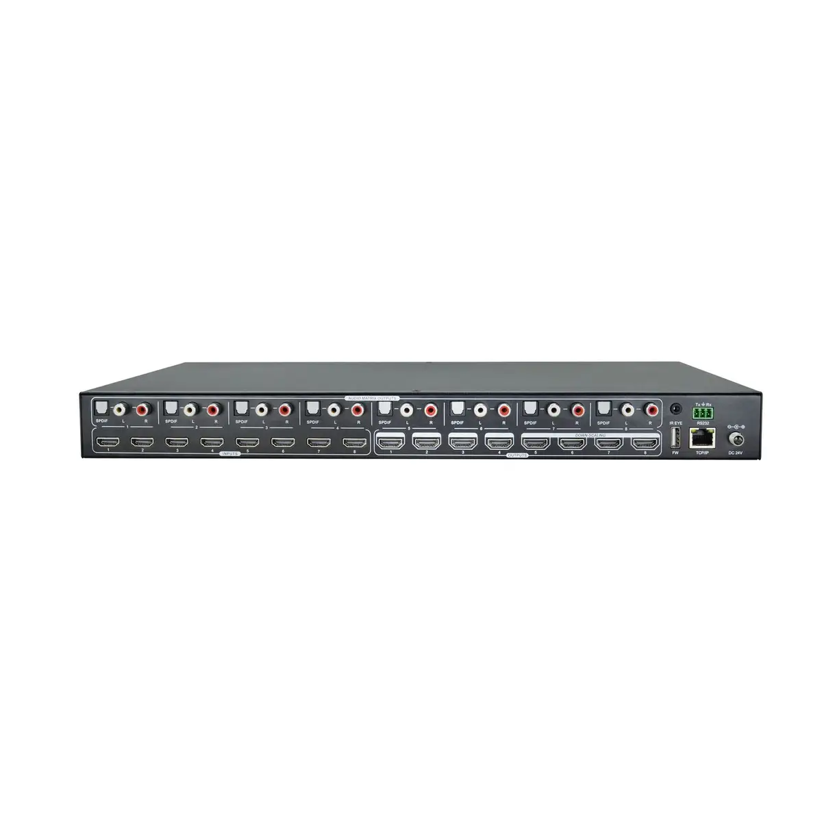 VLHDMIMAT8X8 AV-Matrix-Umschalter 3840x2160 Pixel 18 Gbit/s Gigabit Ethernet PCM 4:4:4