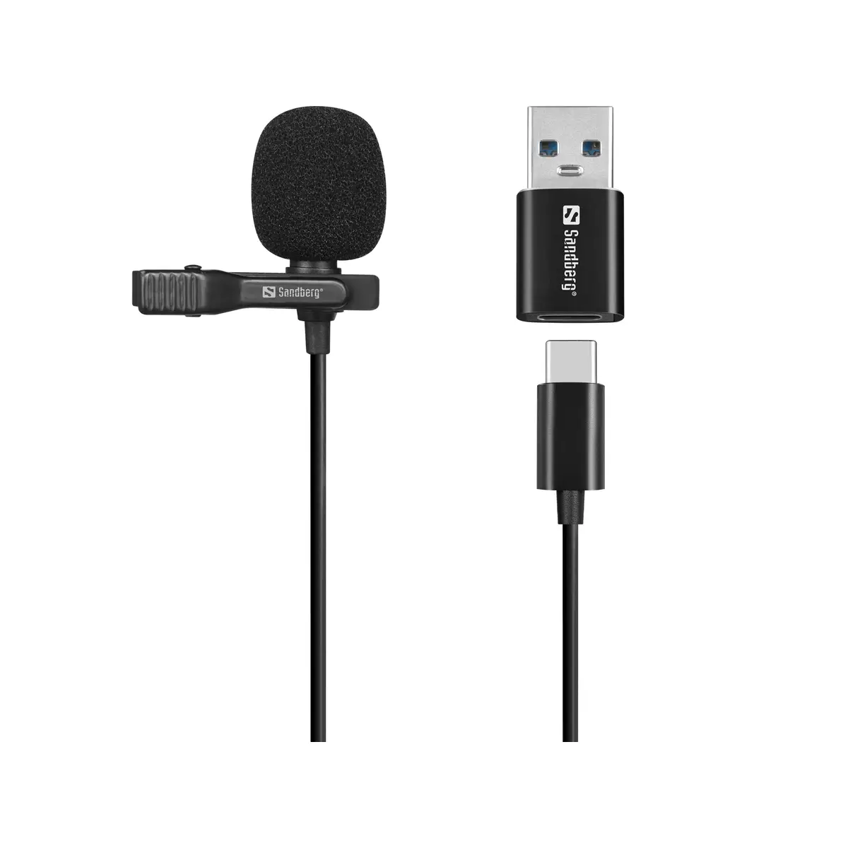Streamer USB Clip Microphone Lavalier-/Aufsteckmikrofon -38 dB 50 18000 Hz 16 Bit 48 kHz 84 dB