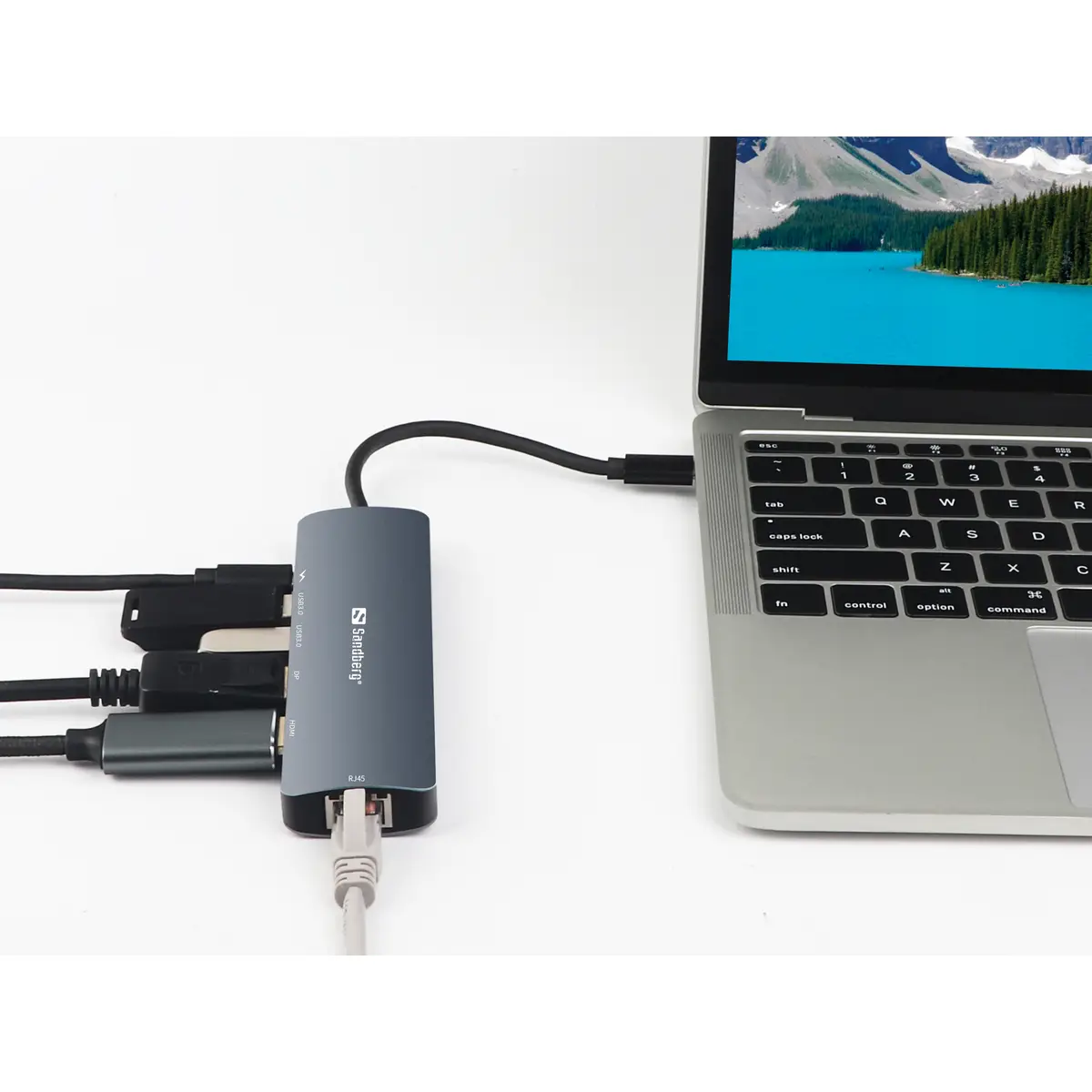Dockingstation USB-C HDMI DP 100Mb LAN