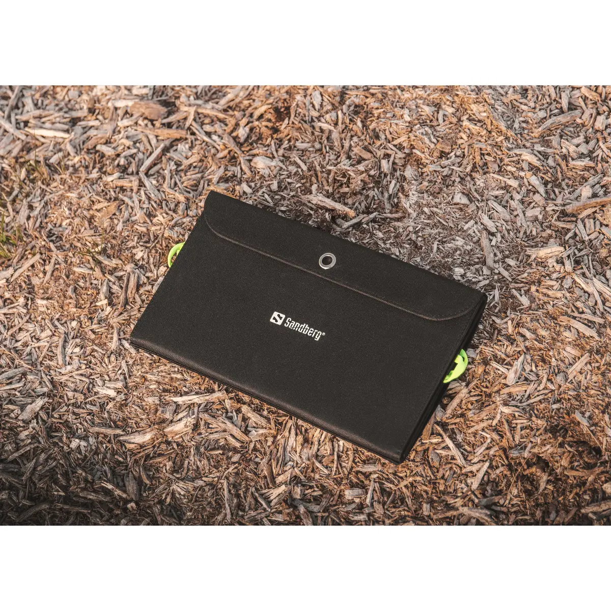 Solar-Powerbank Li-Pol 10000 mAh 21 Watt 3A (2 x USB, 24 pin USB-C) auf Kabel: Micro-USB