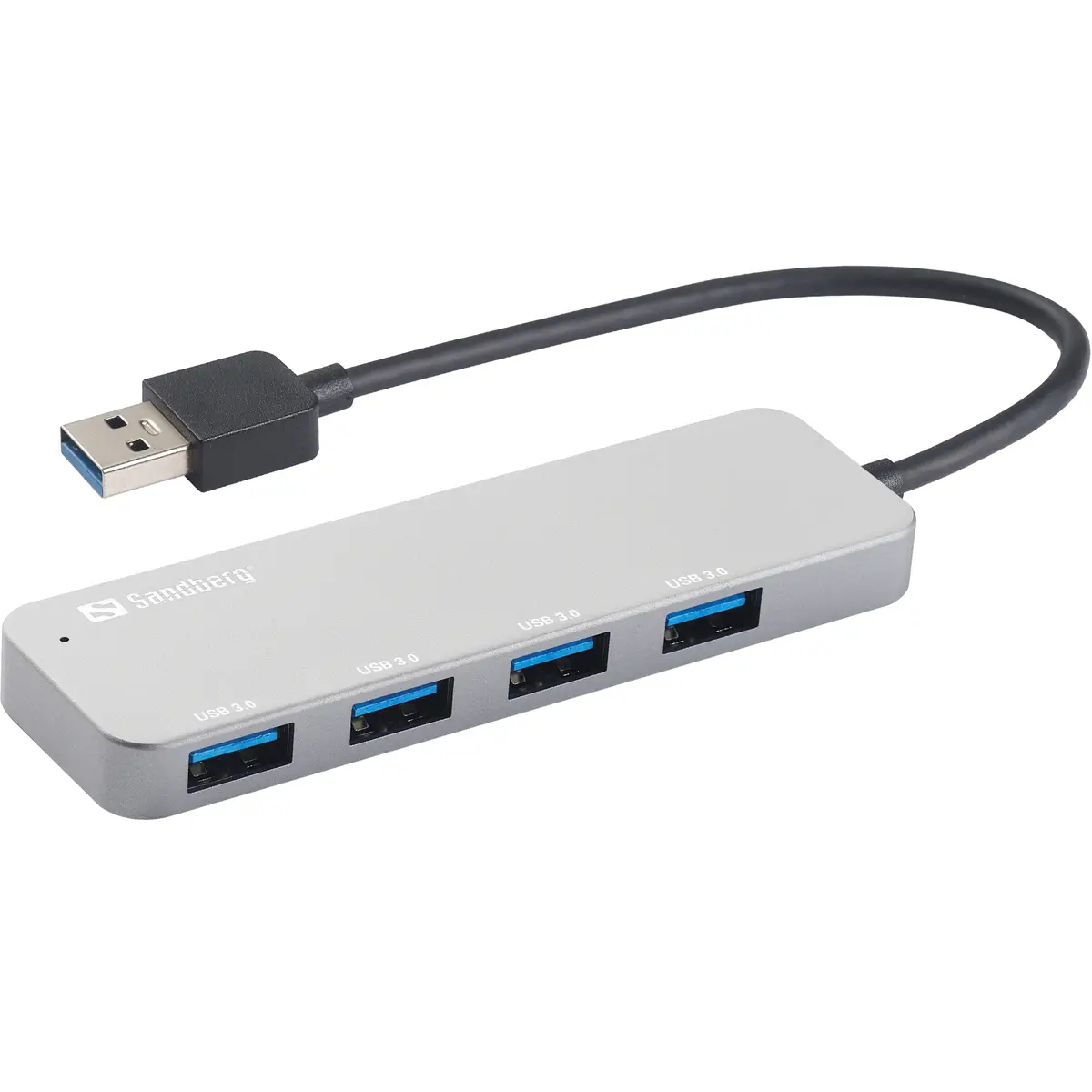 USB 3.0 Hub 4 ports SAVER USB 3.2 Gen 1 (3.1 Gen 1) Type-A USB 3.2 Gen 1 (3.1 Gen 1) Type-A 5000 Mbit/s Silber Aluminium 40 g