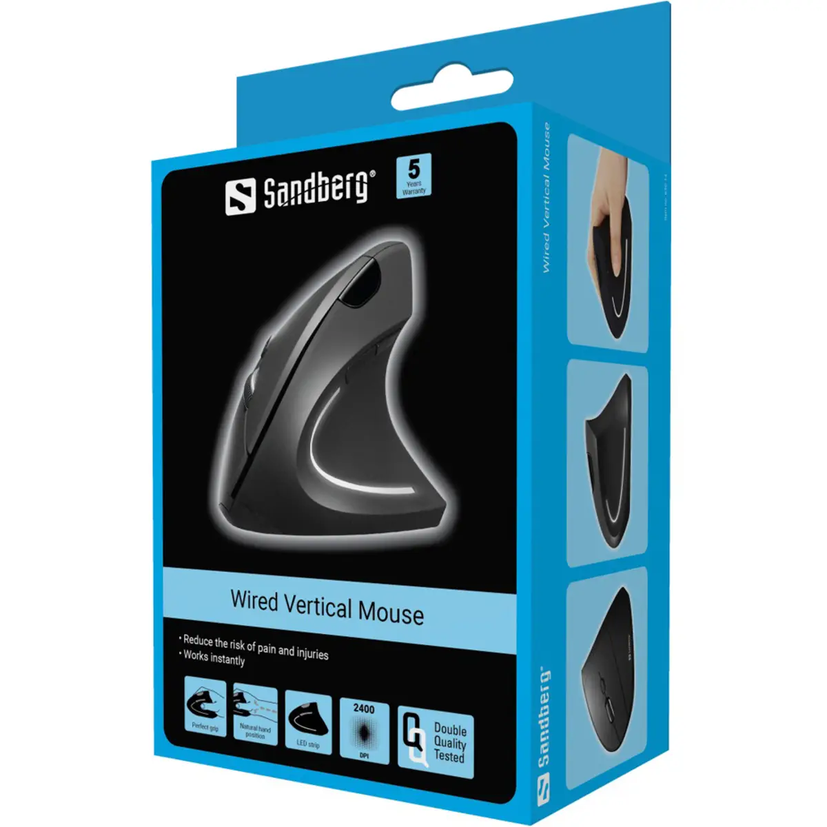 Pro Vertikale Maus ergonomisch optisch 6 Tasten kabelgebunden USB Box