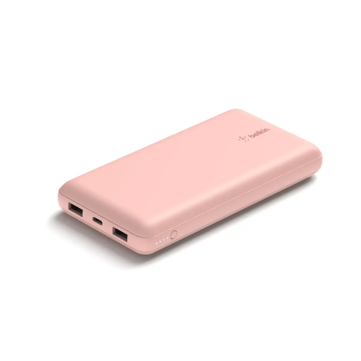BOOSTCHARGE™ Powerbank 20.000mAh, 15W, USB-A und USB-C Anschluss, rosa