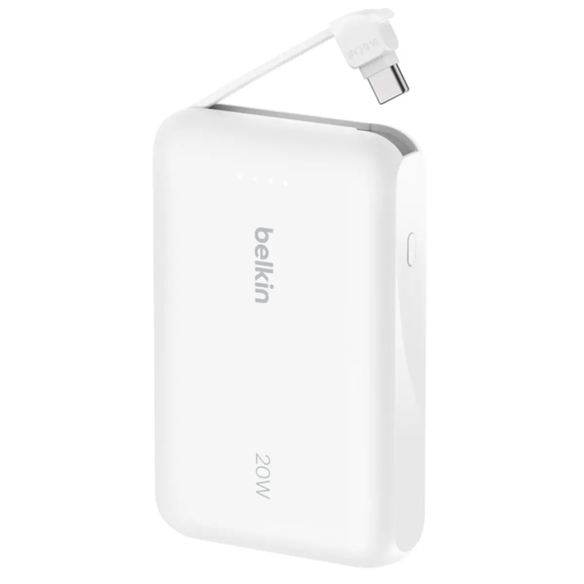 BOOSTCHARGE™ USB-C Power Delivery Powerbank 10.000mAh, 20W, inkl. USB-C-Kabel, weiß