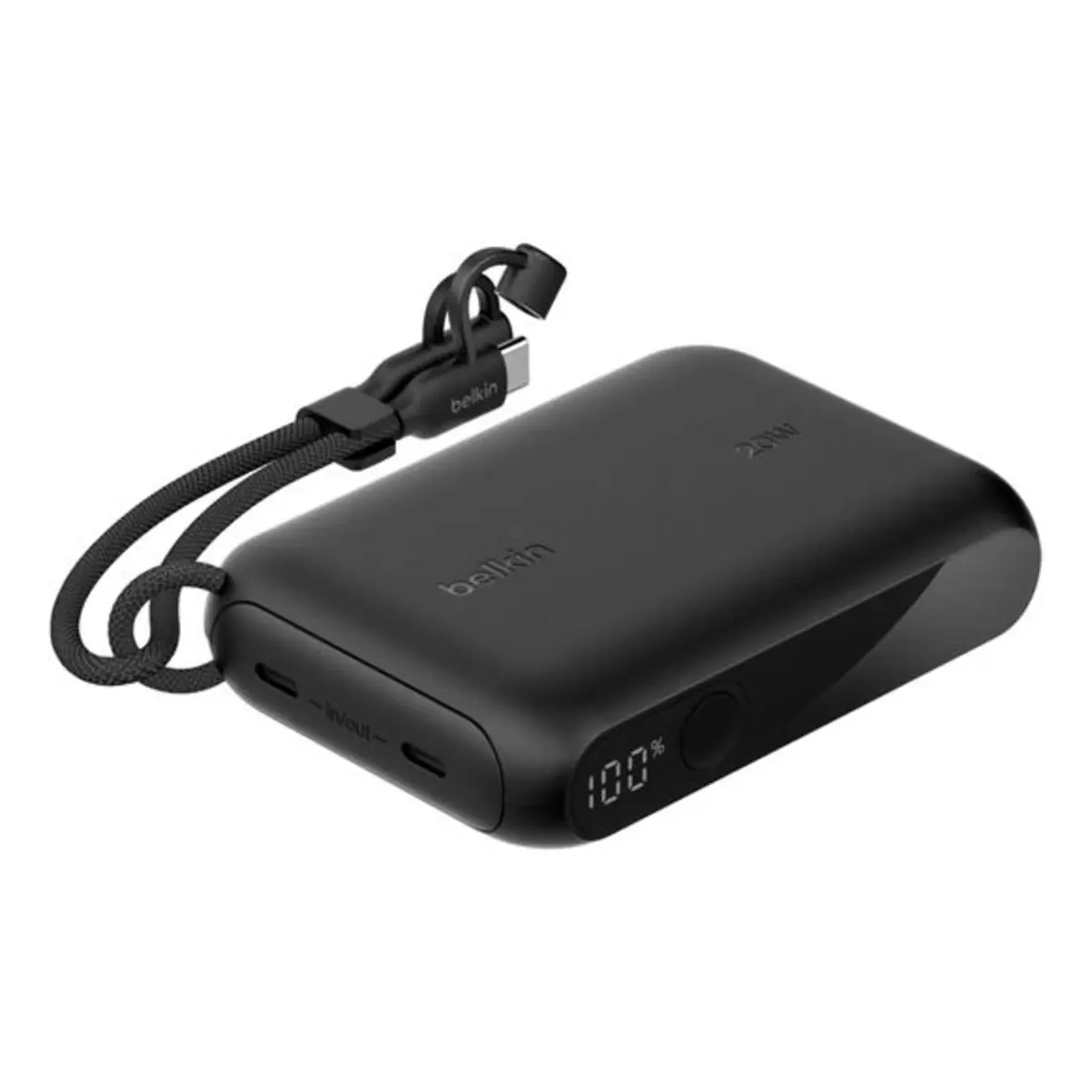 BoostCharge USB-C Power Delivery Powerbank mit Display 10.000mAh, 20 W, schwarz